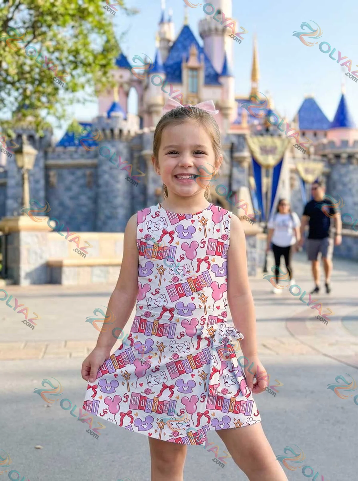 Girls Disney Magical Athletic Dress - Tennis Dress Skirt, Family Matching Outfit Girls Disney Magical Athletic Dress - Tennis Dress Skirt, Family Matching Outfit