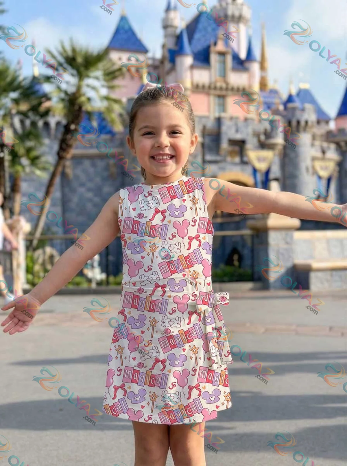 Girls Disney Magical Athletic Dress - Tennis Dress Skirt, Family Matching Outfit Girls Disney Magical Athletic Dress - Tennis Dress Skirt, Family Matching Outfit