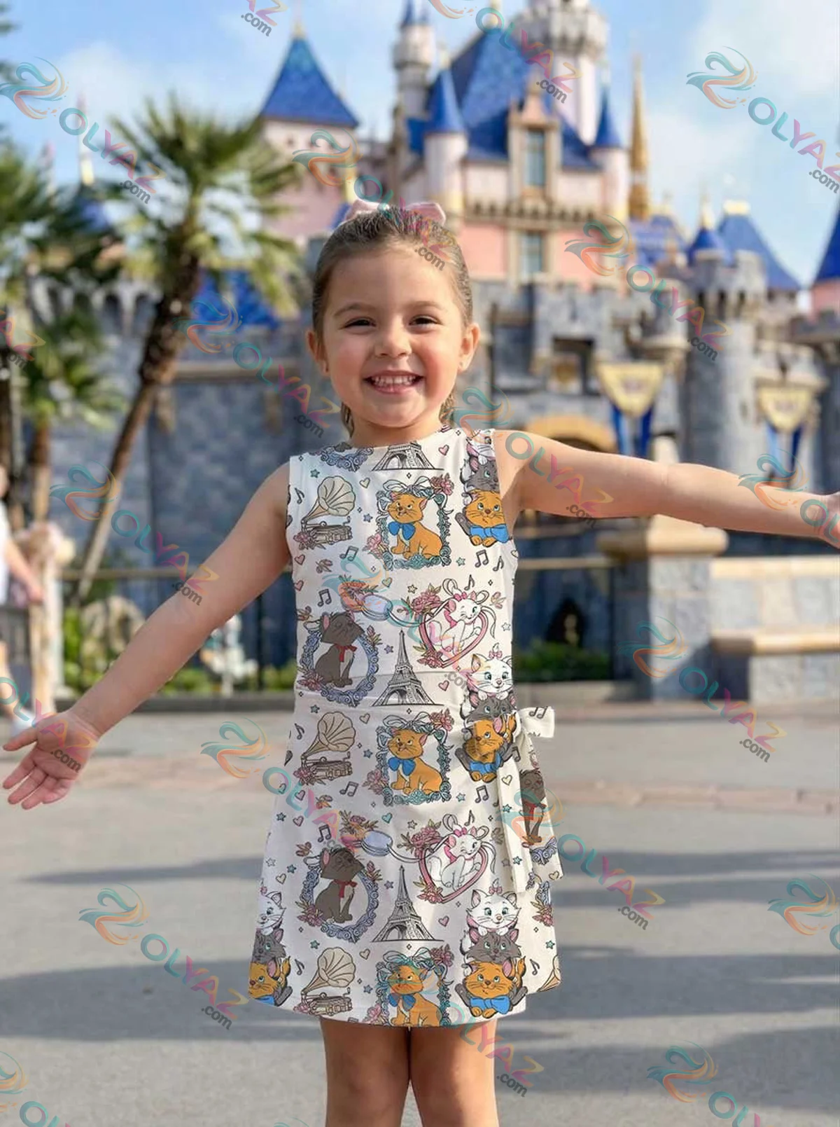 Girls Disney Marie Aristocats Eiffel Tower Athletic Dress - Tennis Dress Skirt, Family Matching Outfit Girls Disney Marie Aristocats Eiffel Tower Athletic Dress - Tennis Dress Skirt, Family Matching Outfit