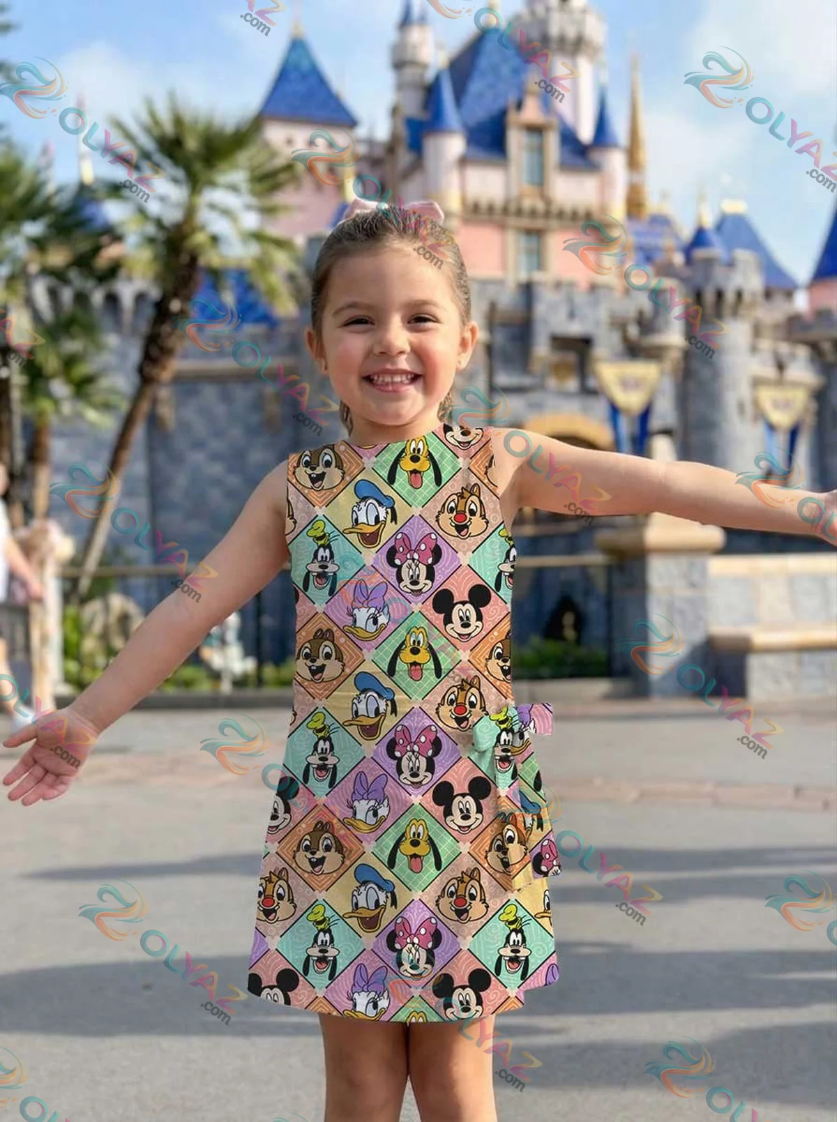 Girls Disney Mickey and Friends Argyle Athletic Dress - Tennis Dress Skirt, Family Matching Outfit Girls Disney Mickey and Friends Argyle Athletic Dress - Tennis Dress Skirt, Family Matching Outfit
