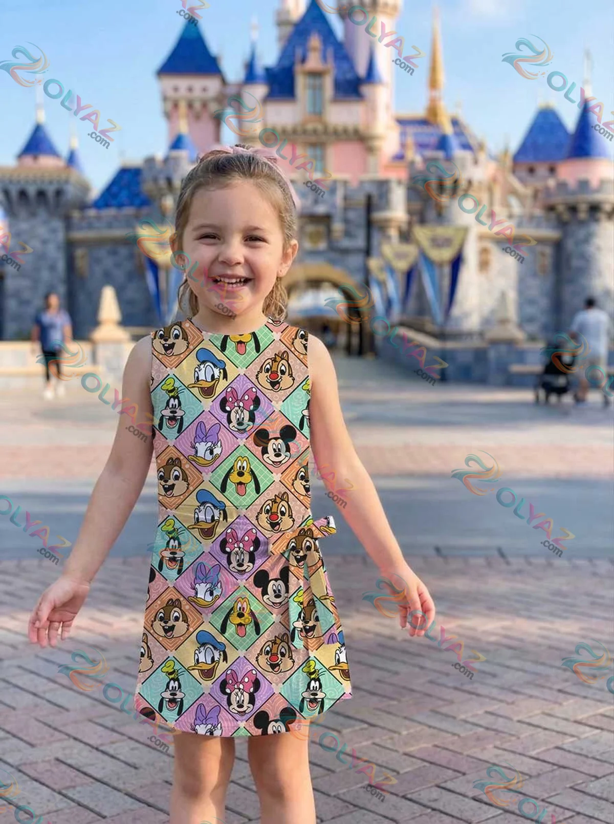 Girls Disney Mickey and Friends Argyle Athletic Dress - Tennis Dress Skirt, Family Matching Outfit Girls Disney Mickey and Friends Argyle Athletic Dress - Tennis Dress Skirt, Family Matching Outfit