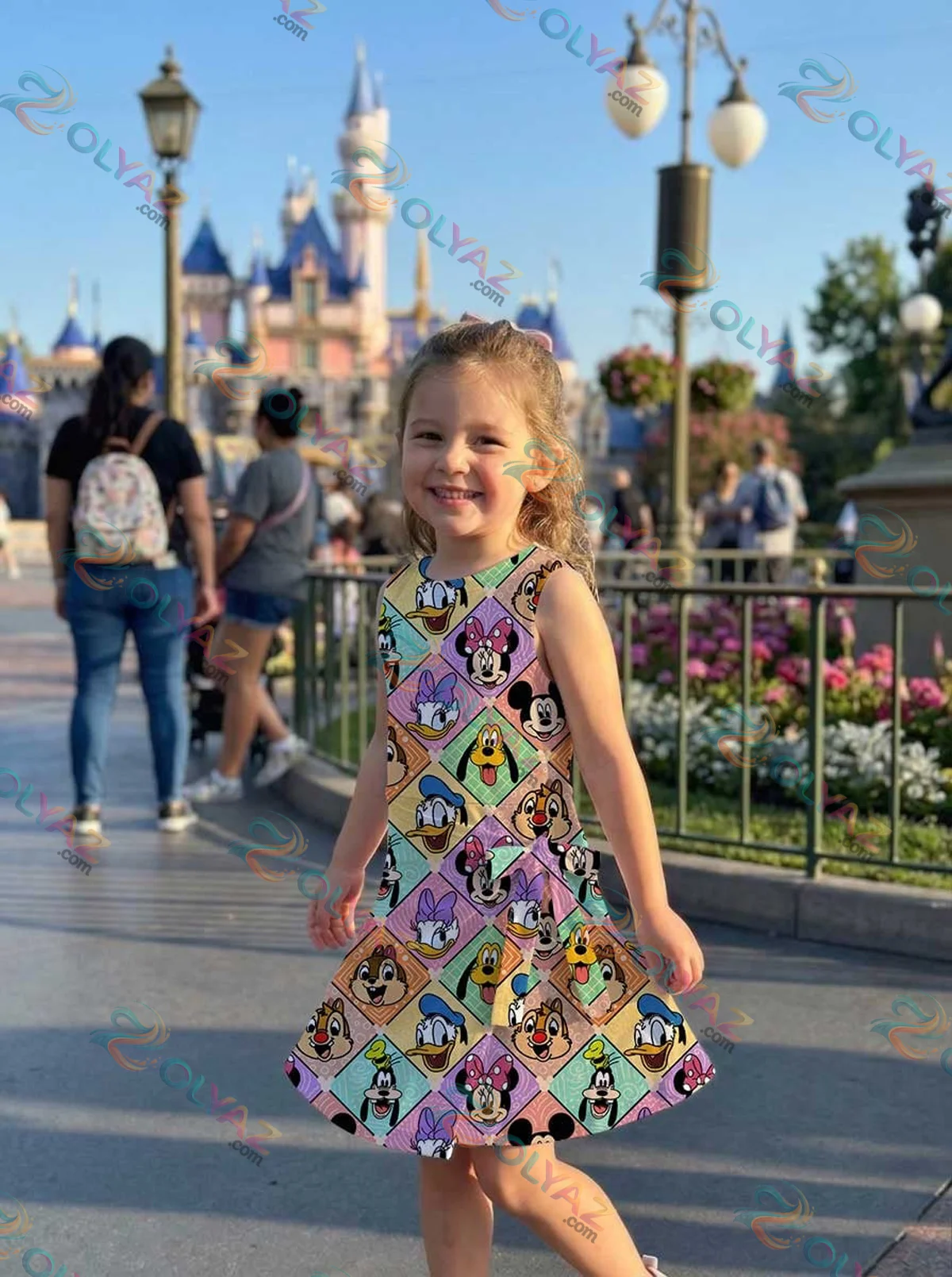 Girls Disney Mickey and Friends Argyle Athletic Dress - Tennis Dress Skirt, Family Matching Outfit Girls Disney Mickey and Friends Argyle Athletic Dress - Tennis Dress Skirt, Family Matching Outfit