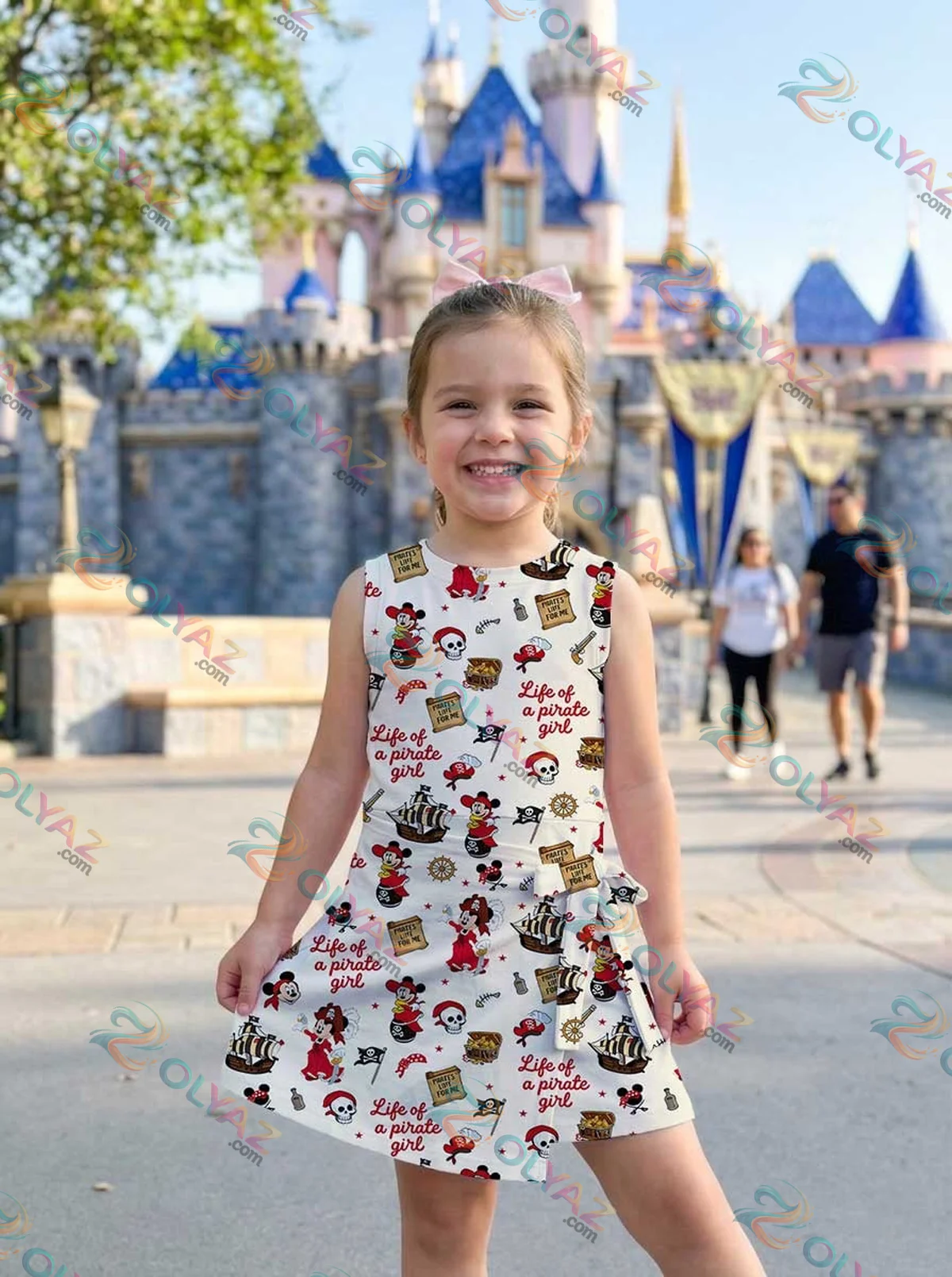 Girls Disney Mickey Pirate Treasure Map Athletic Dress - Tennis Dress Skirt, Family Matching Outfit Girls Disney Mickey Pirate Treasure Map Athletic Dress - Tennis Dress Skirt, Family Matching Outfit