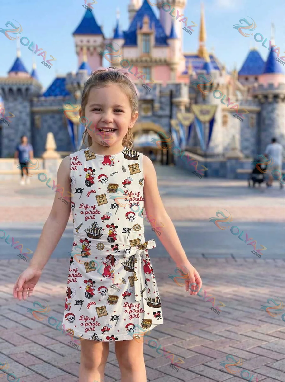Girls Disney Mickey Pirate Treasure Map Athletic Dress - Tennis Dress Skirt, Family Matching Outfit Girls Disney Mickey Pirate Treasure Map Athletic Dress - Tennis Dress Skirt, Family Matching Outfit