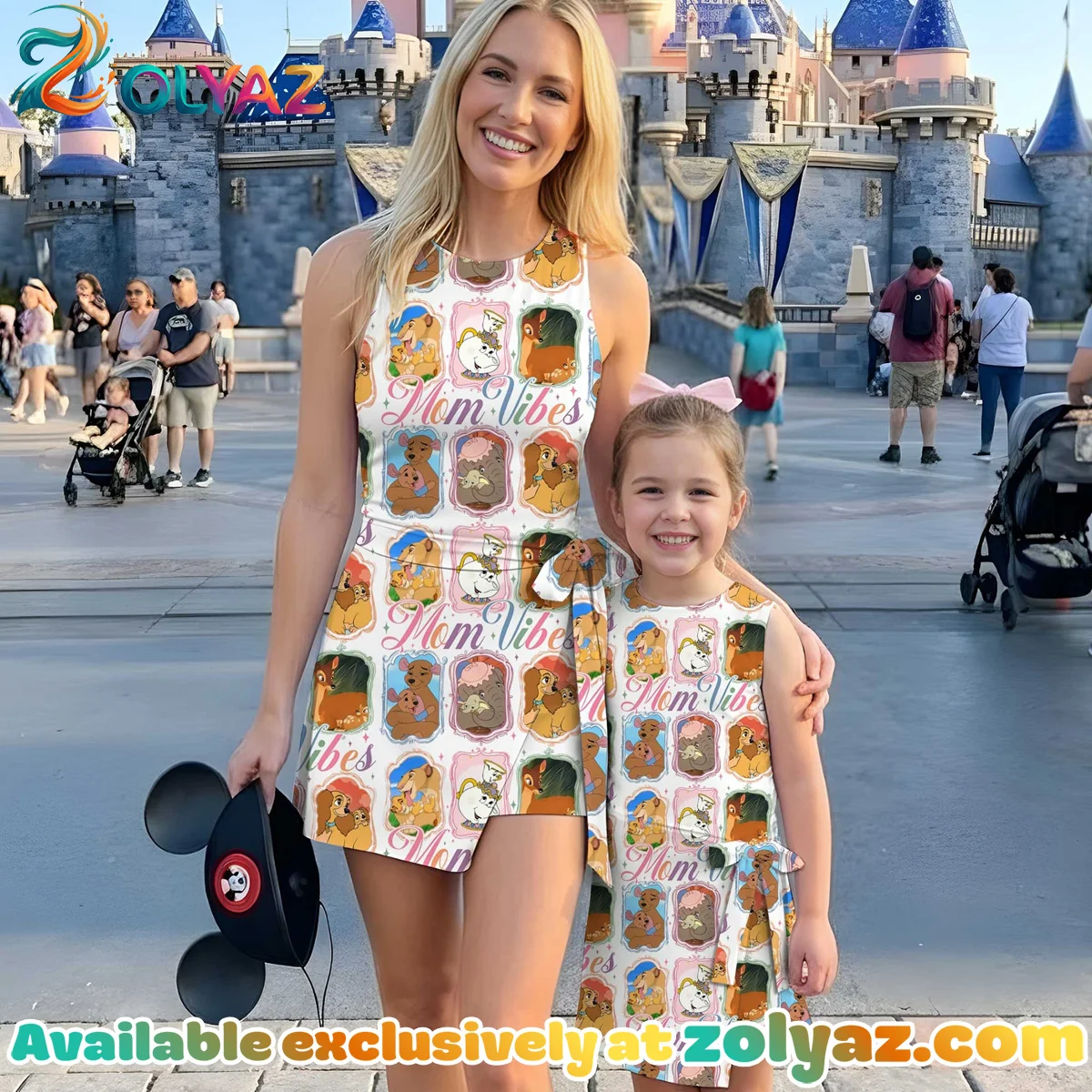 Girls Disney Mom Vibes Athletic Dress - Tennis Dress Skirt, Family Matching Outfit