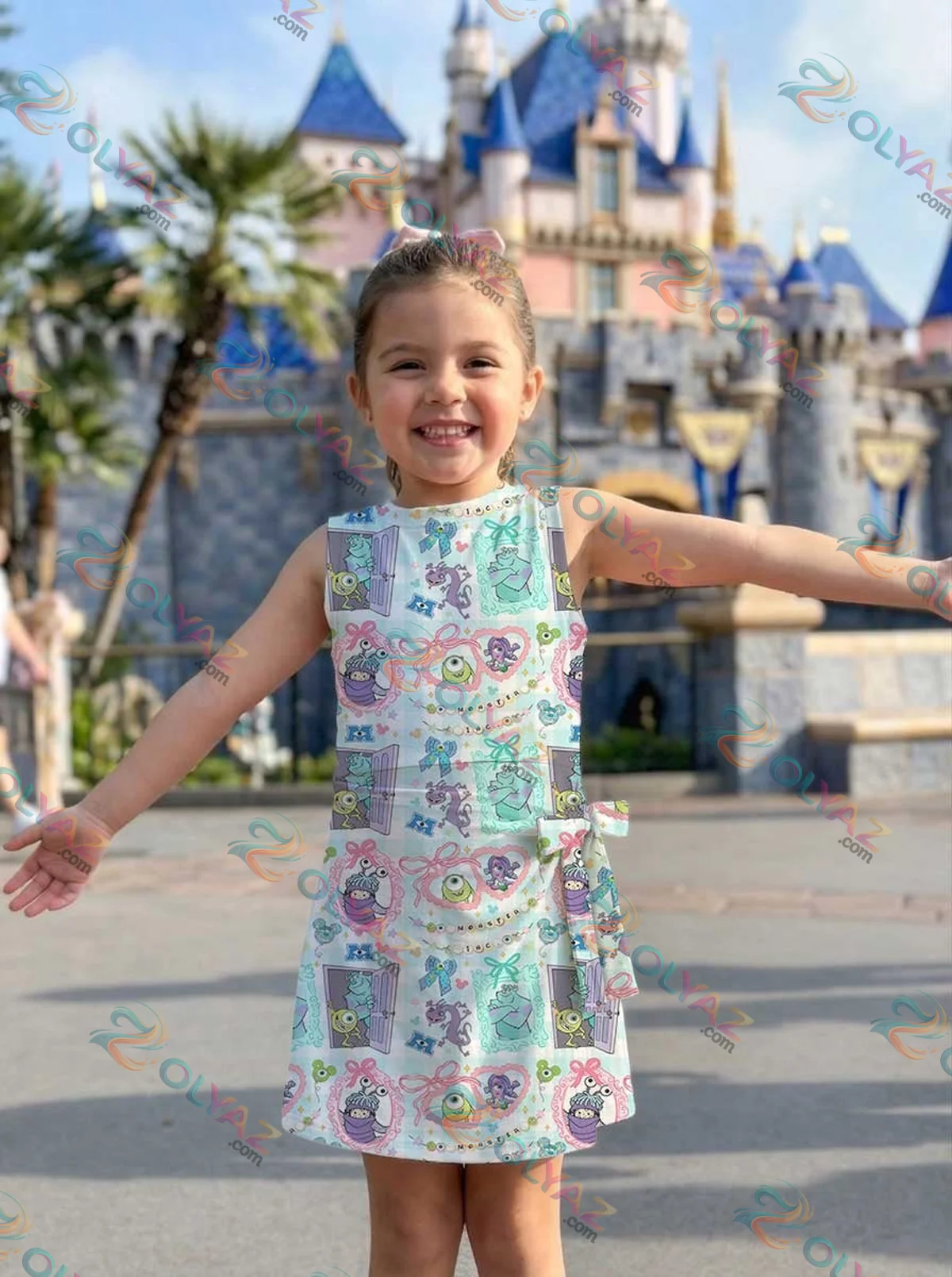 Girls Disney Monsters Inc Character Athletic Dress - Tennis Dress Skirt, Family Matching Outfit Girls Disney Monsters Inc Character Athletic Dress - Tennis Dress Skirt, Family Matching Outfit
