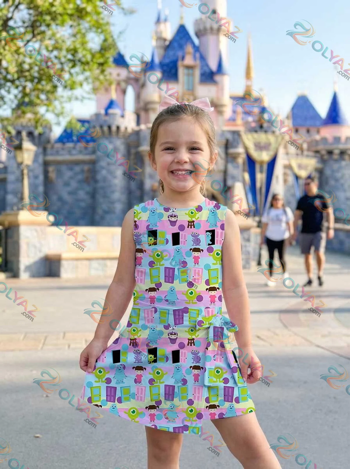 Girls Disney Monsters Inc Characters Athletic Dress - Tennis Dress Skirt, Family Matching Outfit Girls Disney Monsters Inc Characters Athletic Dress - Tennis Dress Skirt, Family Matching Outfit