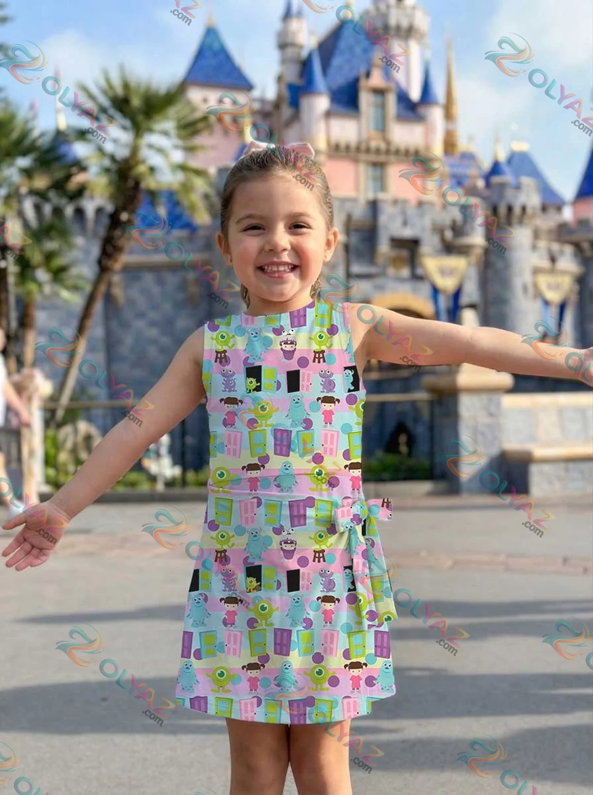 Girls Disney Monsters Inc Characters Athletic Dress - Tennis Dress Skirt, Family Matching Outfit Girls Disney Monsters Inc Characters Athletic Dress - Tennis Dress Skirt, Family Matching Outfit