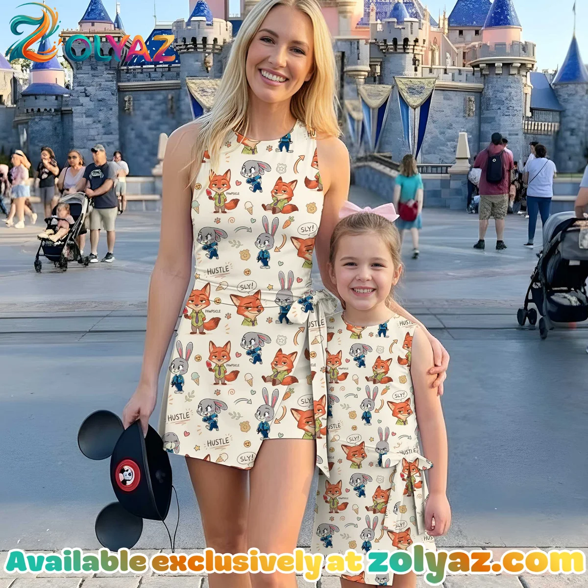 Girls Disney Nick Wilde and Judy Hopps Athletic Dress - Tennis Dress Skirt, Family Matching Outfit