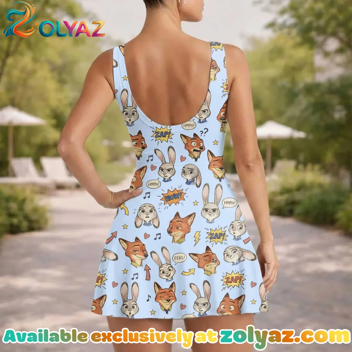 Girls Disney Nick Wilde and Judy Hopps Blue Athletic Dress - Tennis Dress Skirt, Family Matching Outfit Girls Disney Nick Wilde and Judy Hopps Blue Athletic Dress - Tennis Dress Skirt, Family Matching Outfit