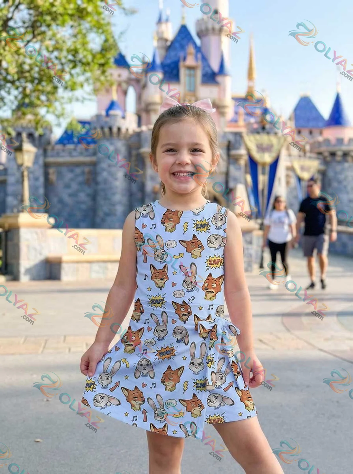 Girls Disney Nick Wilde and Judy Hopps Blue Athletic Dress - Tennis Dress Skirt, Family Matching Outfit Girls Disney Nick Wilde and Judy Hopps Blue Athletic Dress - Tennis Dress Skirt, Family Matching Outfit