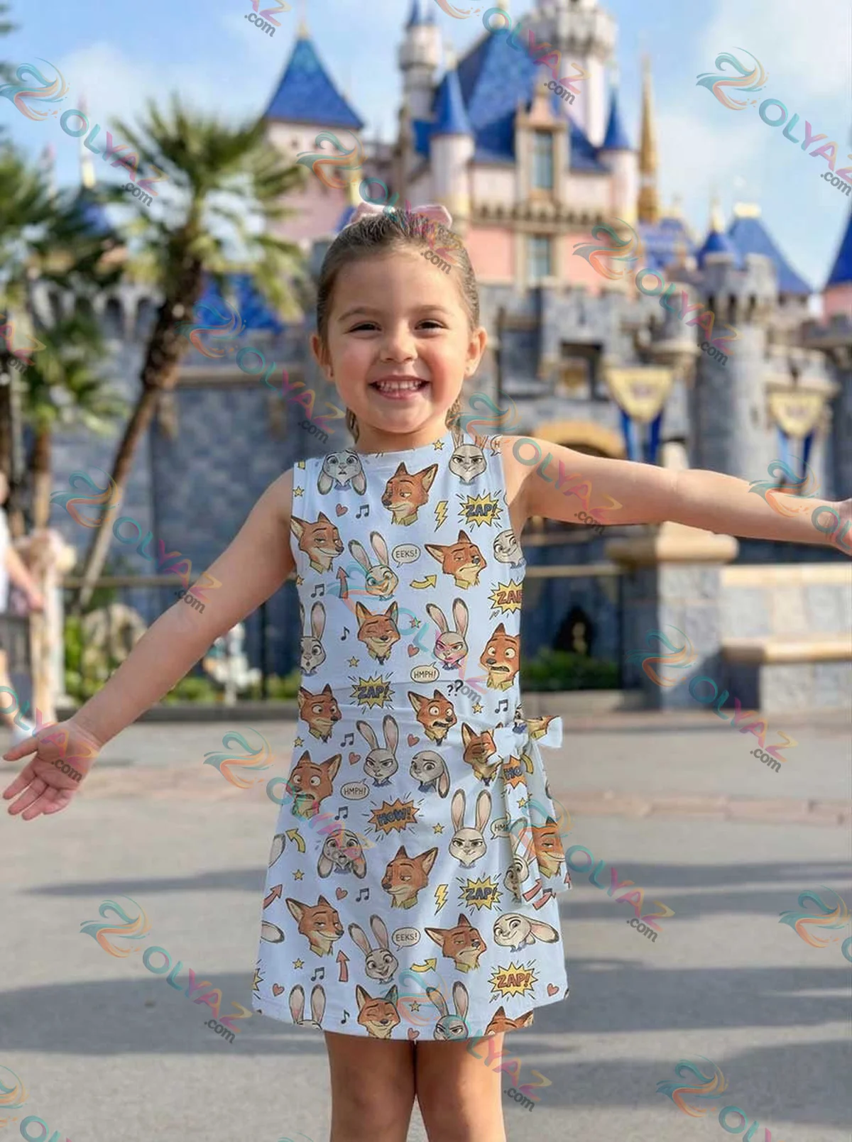 Girls Disney Nick Wilde and Judy Hopps Blue Athletic Dress - Tennis Dress Skirt, Family Matching Outfit Girls Disney Nick Wilde and Judy Hopps Blue Athletic Dress - Tennis Dress Skirt, Family Matching Outfit