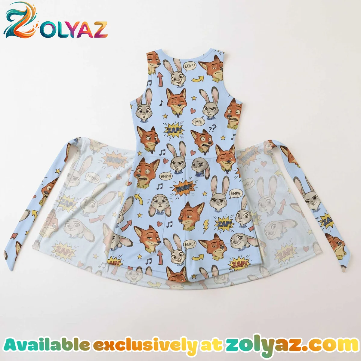 Girls Disney Nick Wilde and Judy Hopps Blue Athletic Dress - Tennis Dress Skirt, Family Matching Outfit Girls Disney Nick Wilde and Judy Hopps Blue Athletic Dress - Tennis Dress Skirt, Family Matching Outfit