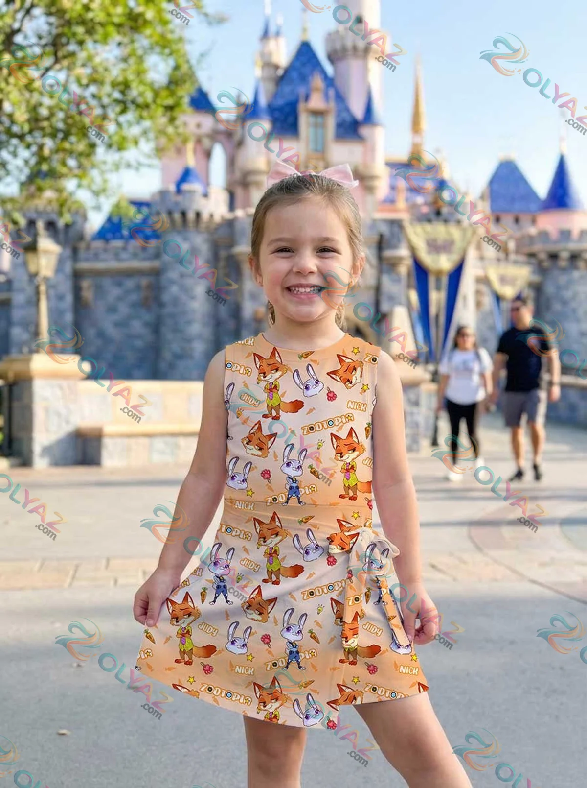 Girls Disney Nick Wilde and Judy Hopps Orange Athletic Dress - Tennis Dress Skirt, Family Matching Outfit Girls Disney Nick Wilde and Judy Hopps Orange Athletic Dress - Tennis Dress Skirt, Family Matching Outfit