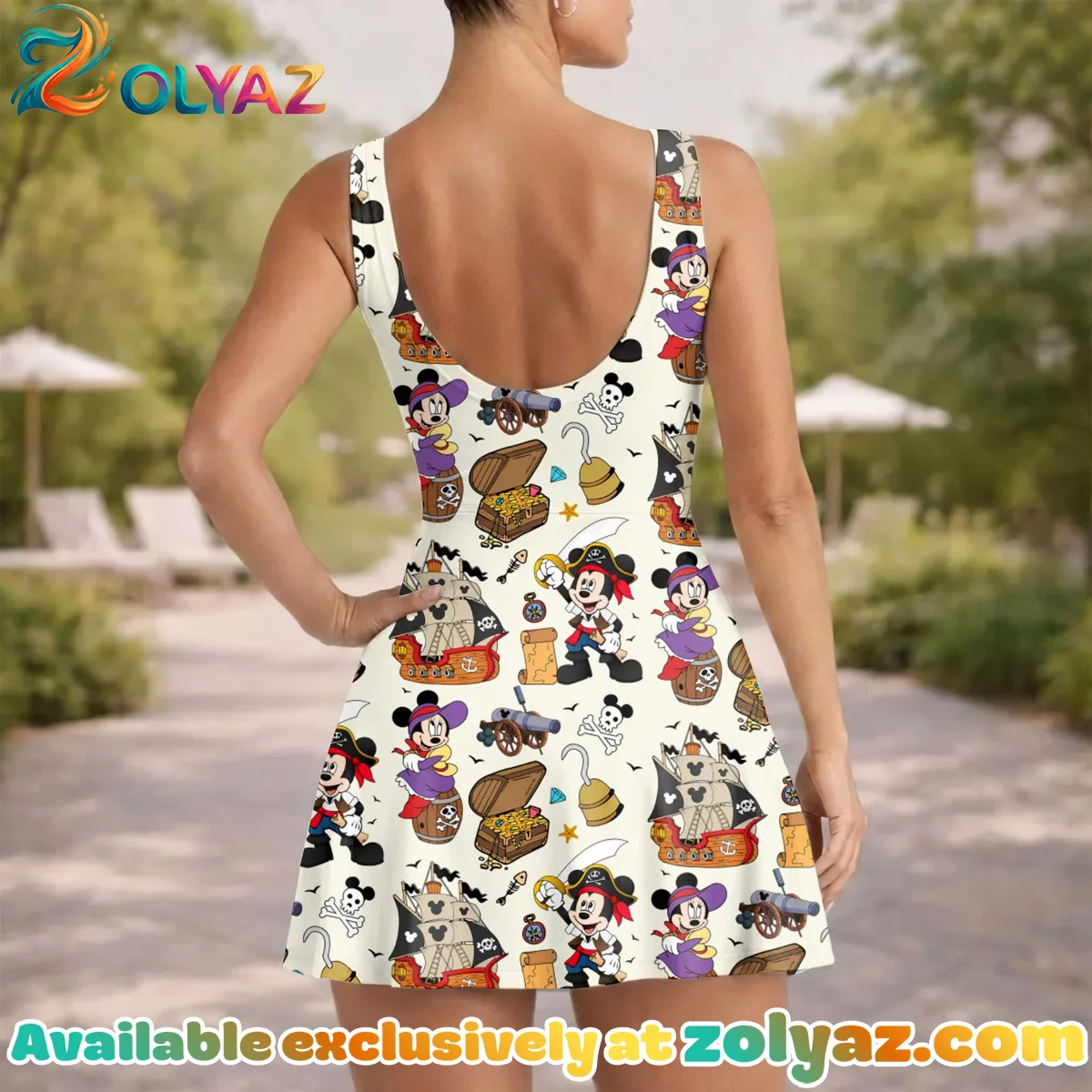Girls Disney Pirate Adventure Athletic Dress - Tennis Dress Skirt, Family Matching Disney Outfit Girls Disney Pirate Adventure Athletic Dress - Tennis Dress Skirt, Family Matching Disney Outfit