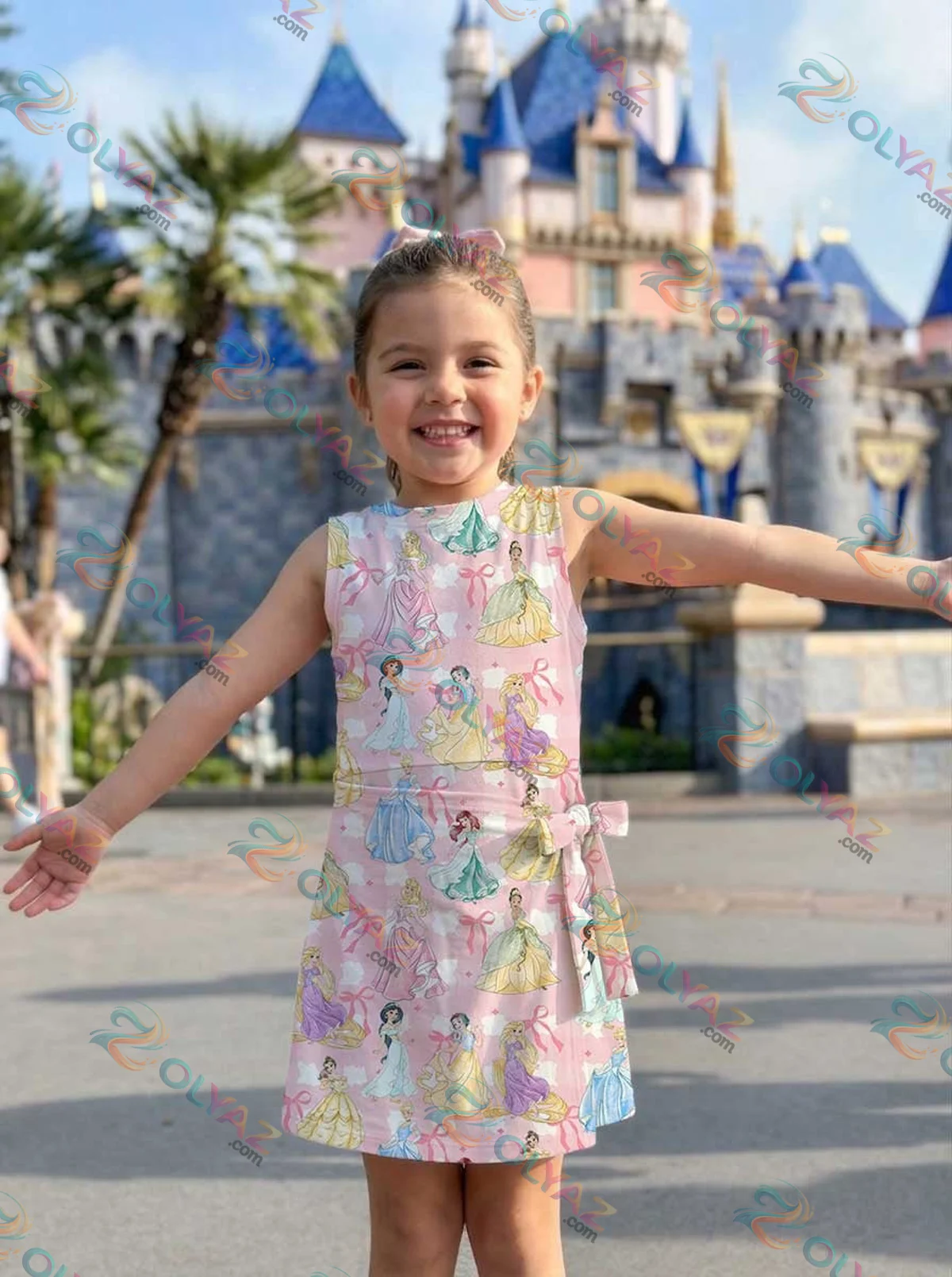 Girls Disney Princess Bow Athletic Dress - Tennis Dress Skirt, Family Matching Disney Outfit Girls Disney Princess Bow Athletic Dress - Tennis Dress Skirt, Family Matching Disney Outfit