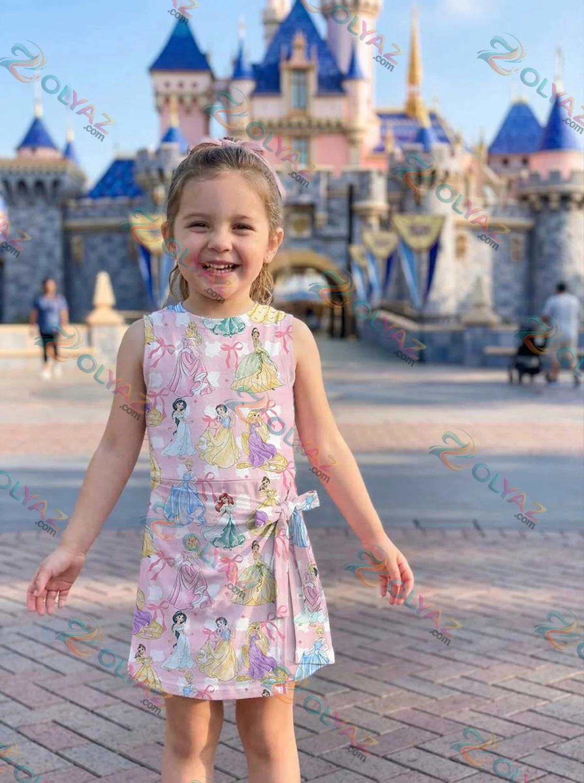 Girls Disney Princess Bow Athletic Dress - Tennis Dress Skirt, Family Matching Disney Outfit Girls Disney Princess Bow Athletic Dress - Tennis Dress Skirt, Family Matching Disney Outfit