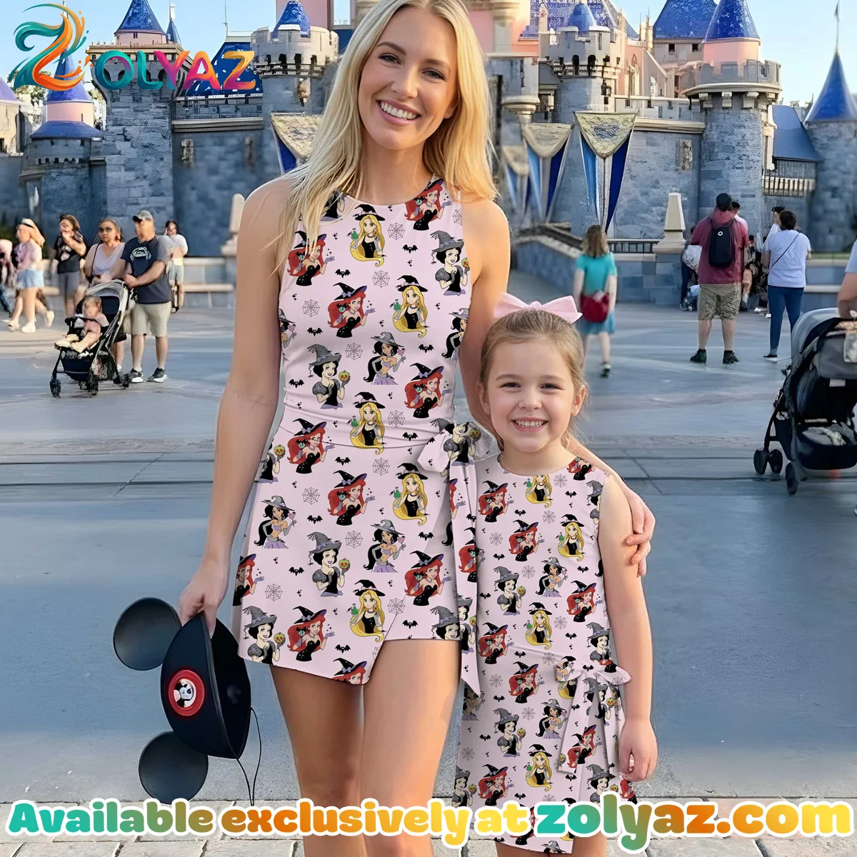 Girls Disney Princess Halloween Athletic Dress - Tennis Dress Skirt, Family Matching Disney Outfit