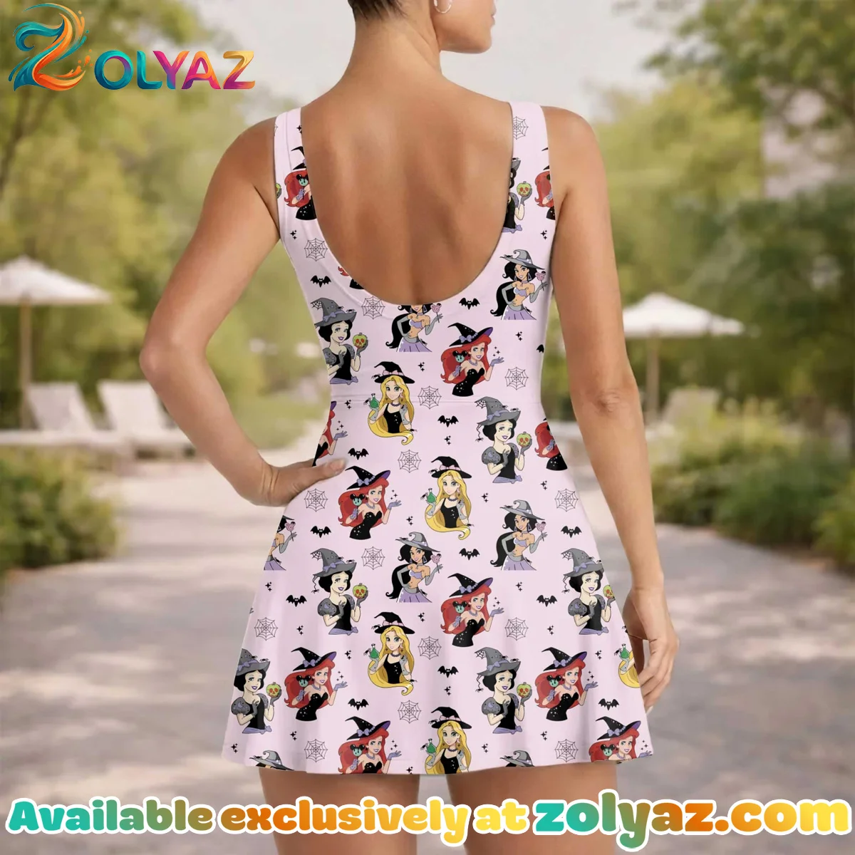 Girls Disney Princess Halloween Athletic Dress - Tennis Dress Skirt, Family Matching Disney Outfit Girls Disney Princess Halloween Athletic Dress - Tennis Dress Skirt, Family Matching Disney Outfit