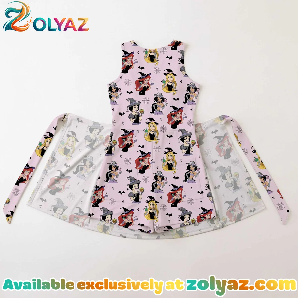 Girls Disney Princess Halloween Athletic Dress - Tennis Dress Skirt, Family Matching Disney Outfit Girls Disney Princess Halloween Athletic Dress - Tennis Dress Skirt, Family Matching Disney Outfit