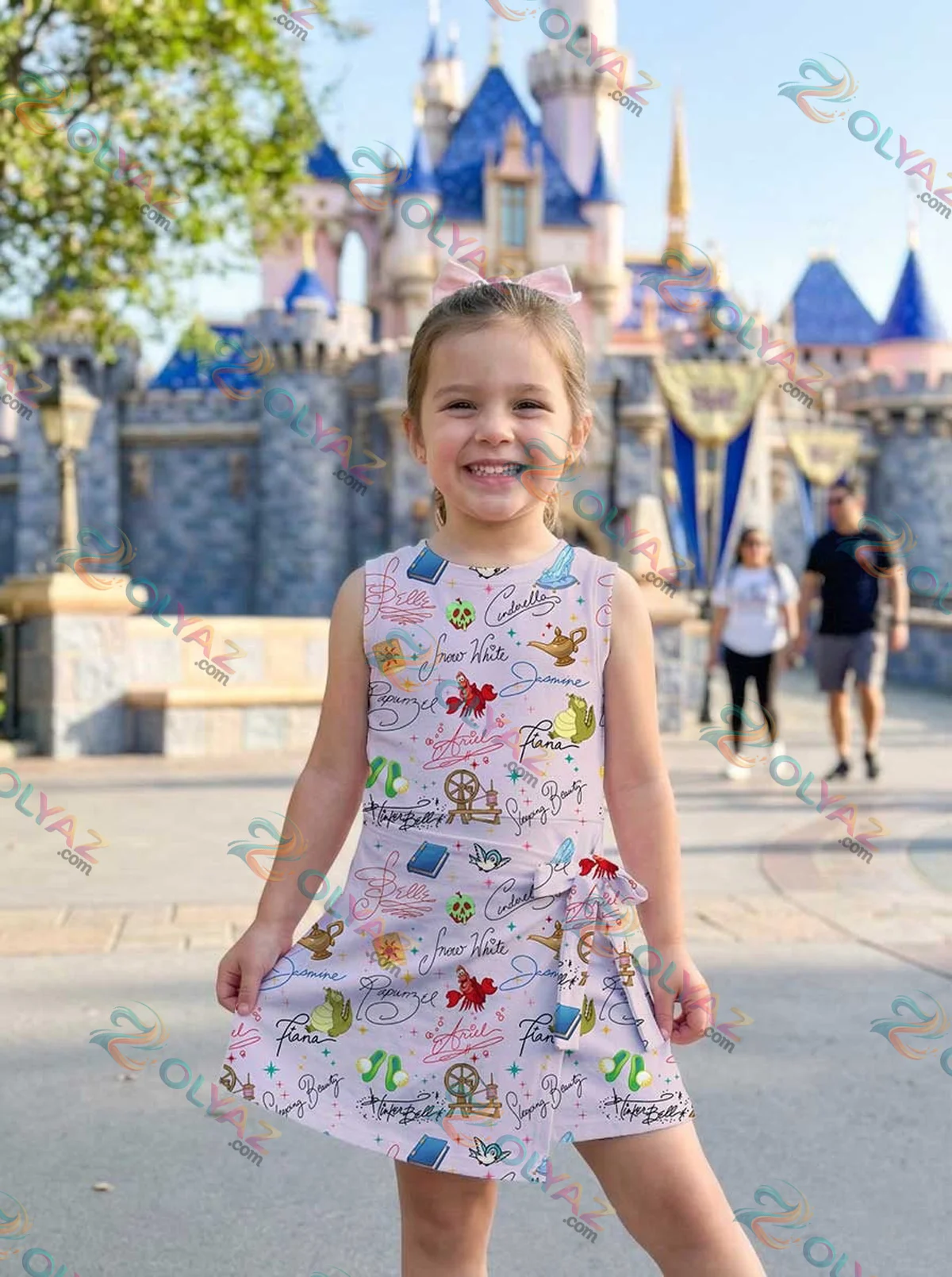 Girls Disney Princess Signature Athletic Dress - Tennis Dress Skirt, Family Matching Disney Outfit Girls Disney Princess Signature Athletic Dress - Tennis Dress Skirt, Family Matching Disney Outfit