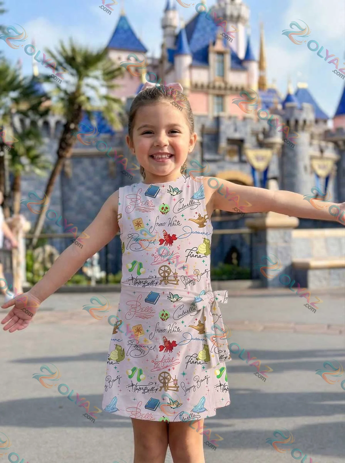 Girls Disney Princess Signature Athletic Dress - Tennis Dress Skirt, Family Matching Disney Outfit Girls Disney Princess Signature Athletic Dress - Tennis Dress Skirt, Family Matching Disney Outfit