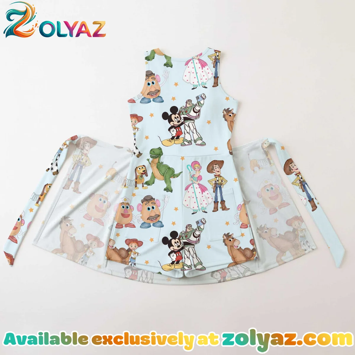 Girls Disney Toy Story Characters Athletic Dress - Tennis Dress Skirt, Family Matching Outfit Girls Disney Toy Story Characters Athletic Dress - Tennis Dress Skirt, Family Matching Outfit