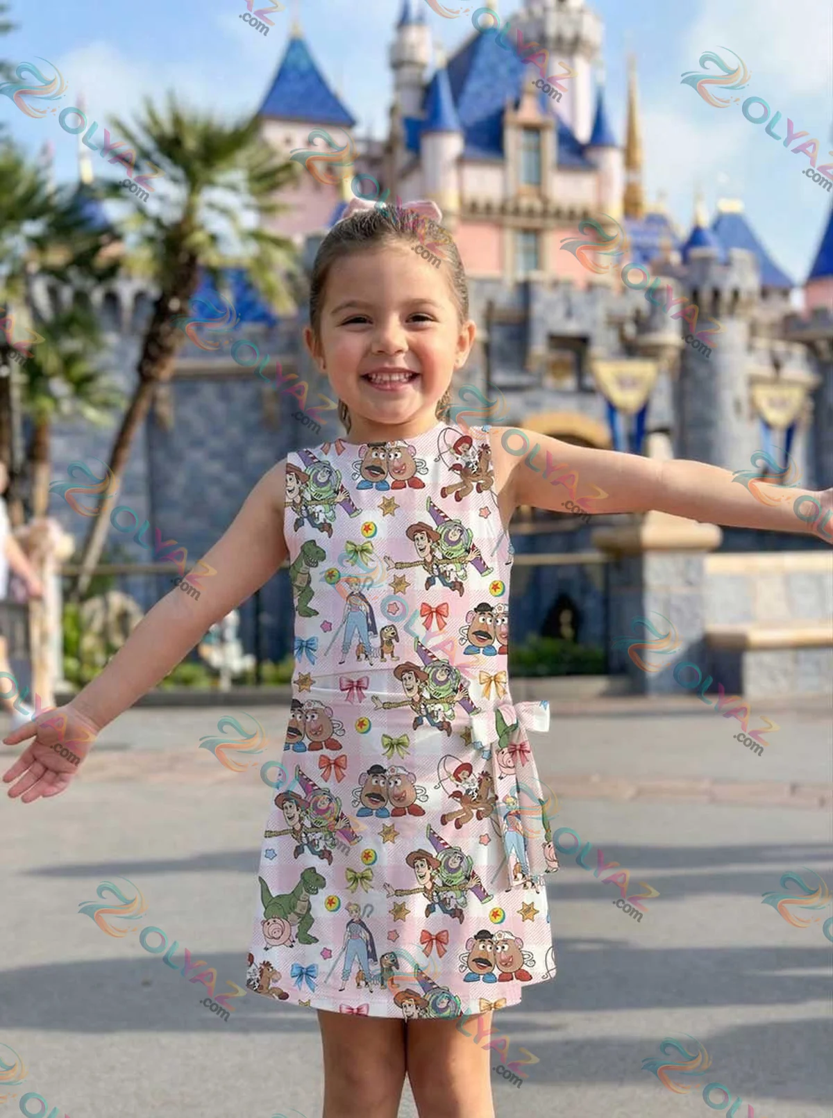 Girls Disney Toy Story Pink White Plaid Athletic Dress - Tennis Dress Skirt, Family Matching Outfit Girls Disney Toy Story Pink White Plaid Athletic Dress - Tennis Dress Skirt, Family Matching Outfit