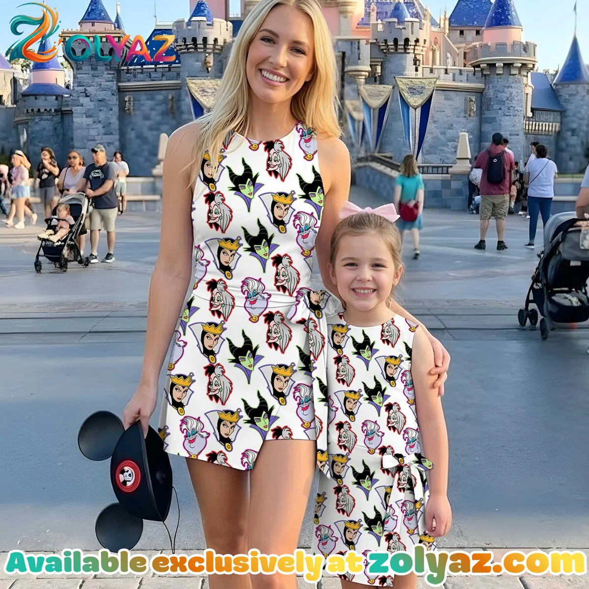 Girls Disney Villains Athletic Dress - Tennis Dress Skirt, Family Matching Disney Outfit