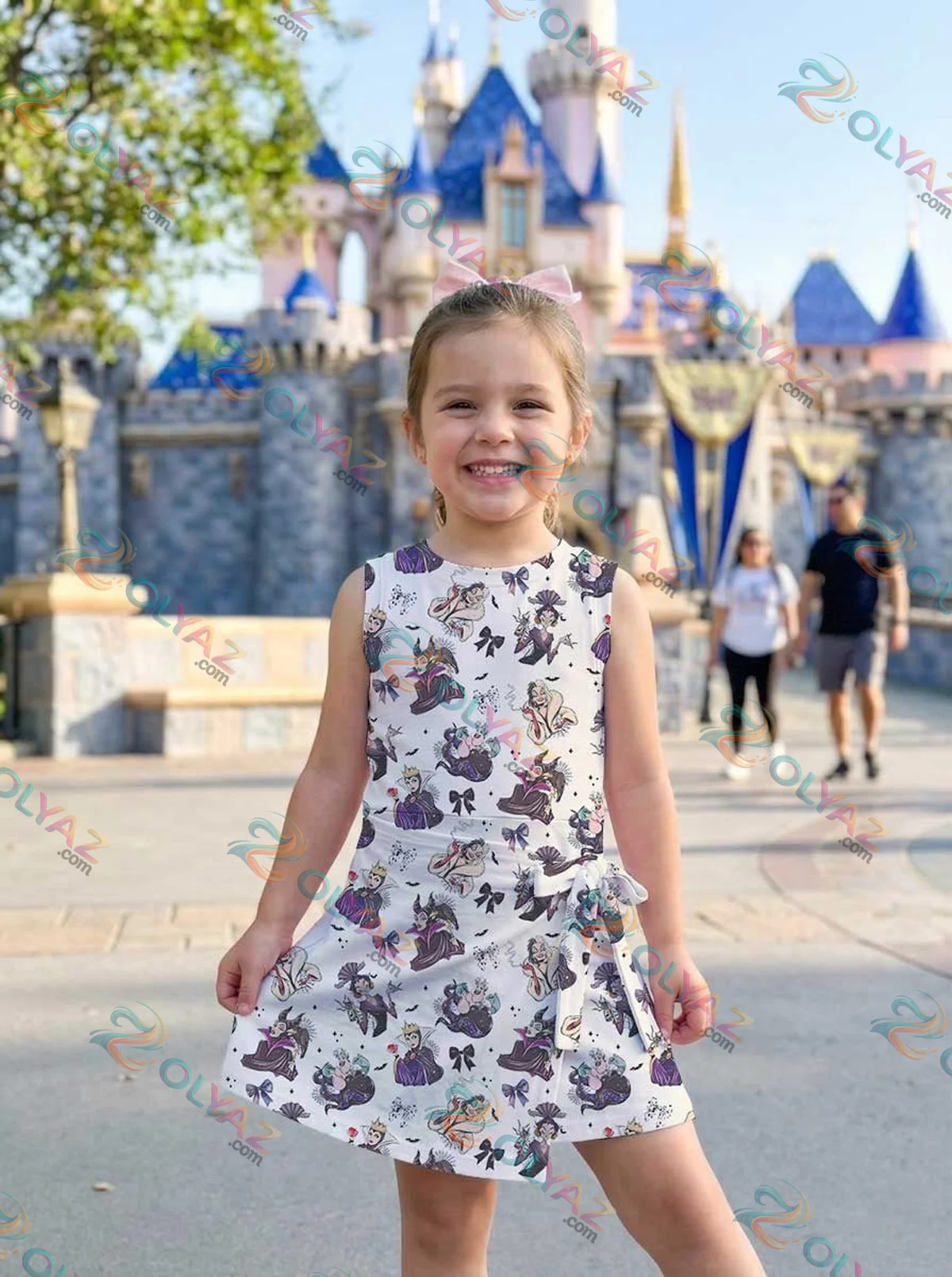 Girls Disney Villains Athletic Dress - Tennis Dress Skirt, Family Matching Halloween Outfit Girls Disney Villains Athletic Dress - Tennis Dress Skirt, Family Matching Halloween Outfit