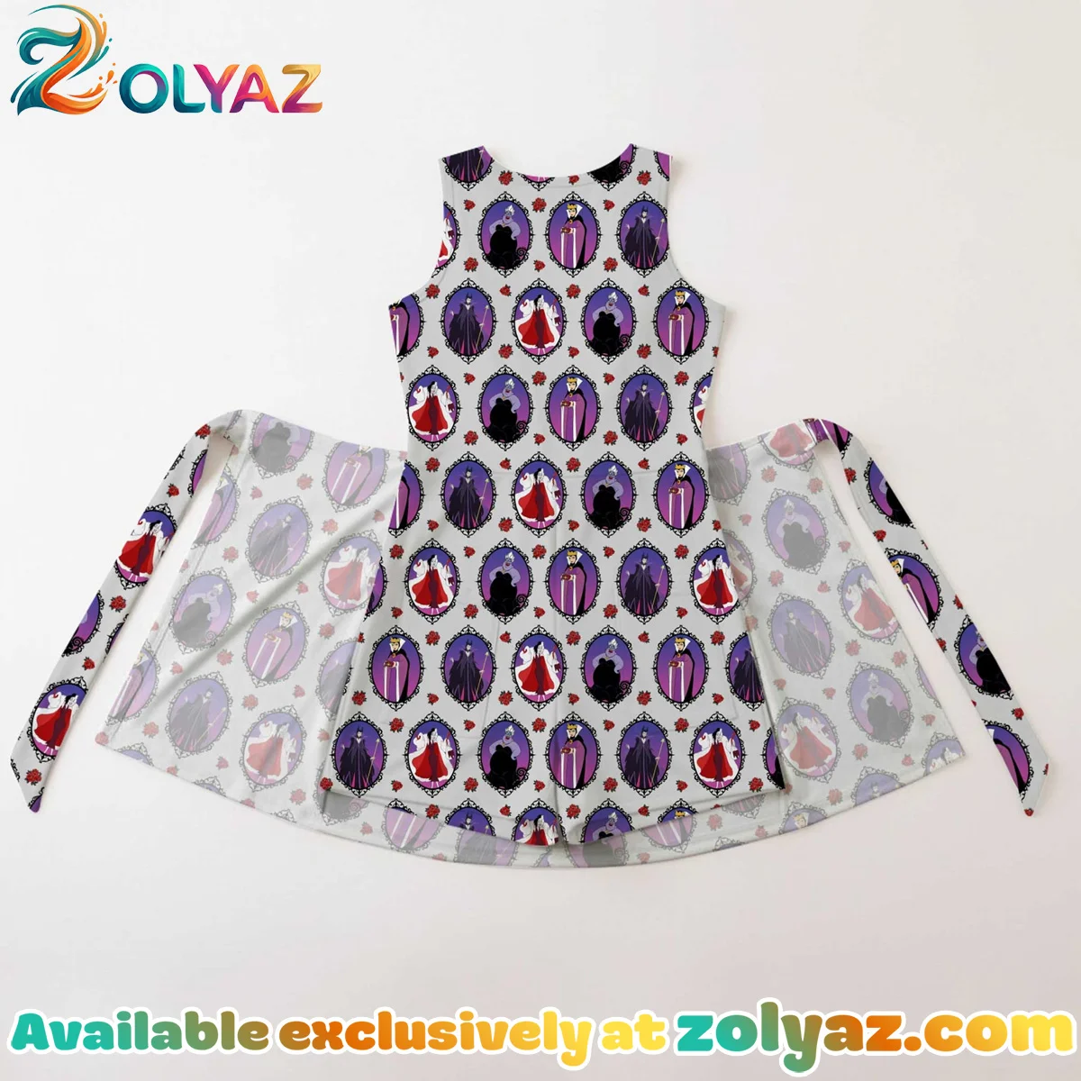 Girls Disney Villains Mirror Athletic Dress - Tennis Dress Skirt, Family Matching Disney Outfit Girls Disney Villains Mirror Athletic Dress - Tennis Dress Skirt, Family Matching Disney Outfit