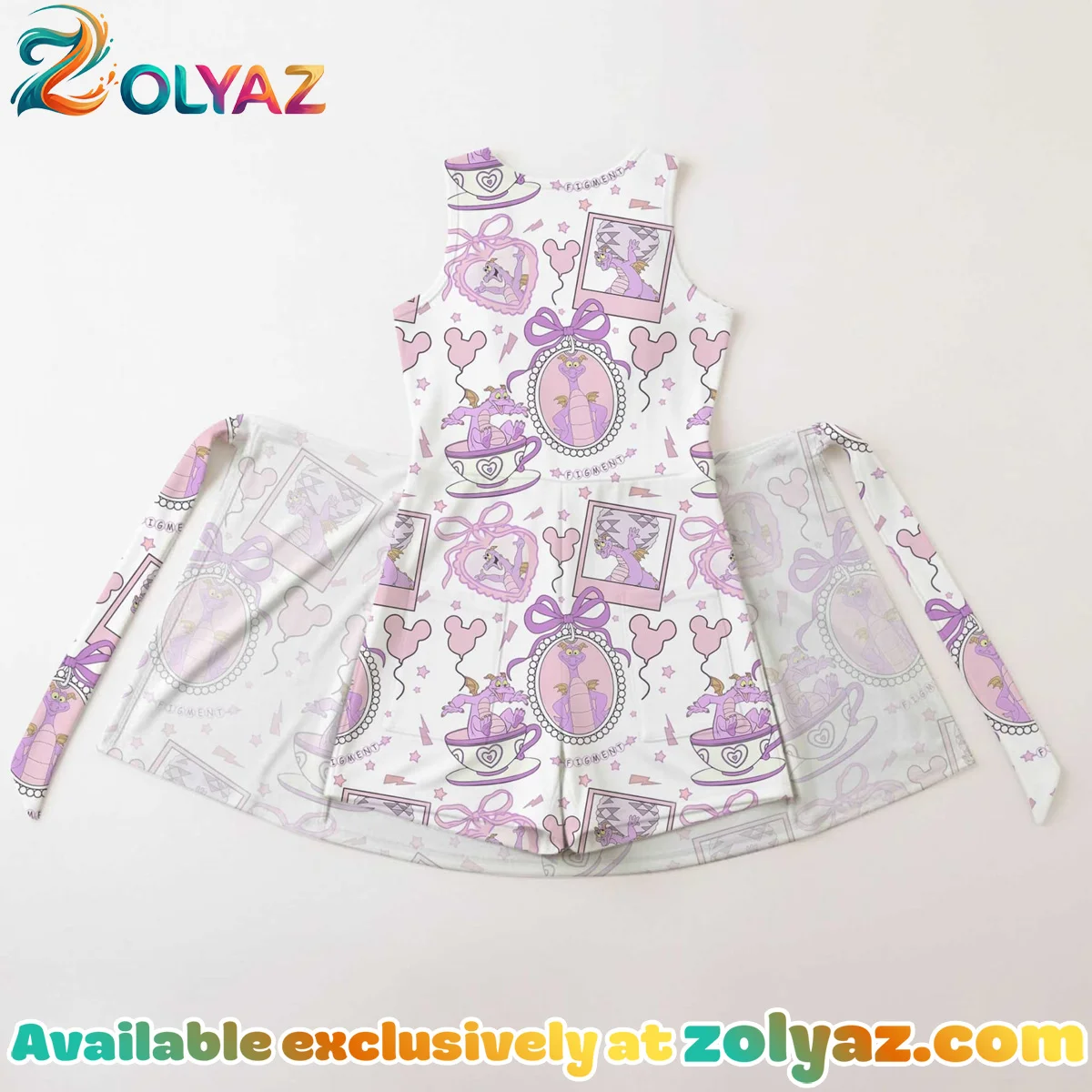 Girls Figment Coquette Athletic Dress - Tennis Dress Skirt, Family Matching Disney Outfit Girls Figment Coquette Athletic Dress - Tennis Dress Skirt, Family Matching Disney Outfit