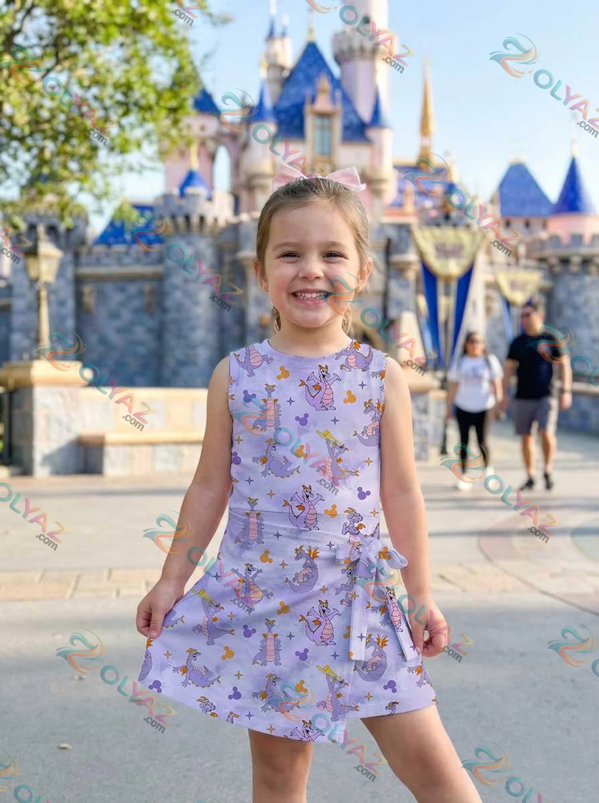 Girls Figment Dragon Athletic Dress - Tennis Dress Skirt, Family Matching EPCOT Outfit Girls Figment Dragon Athletic Dress - Tennis Dress Skirt, Family Matching EPCOT Outfit