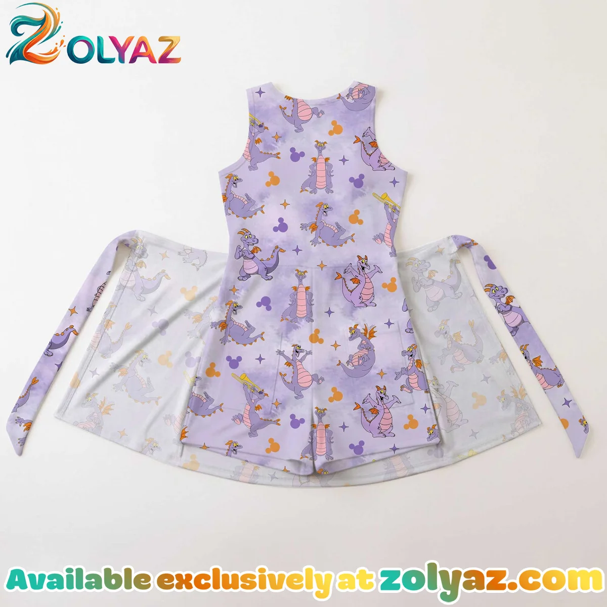 Girls Figment Dragon Athletic Dress - Tennis Dress Skirt, Family Matching EPCOT Outfit Girls Figment Dragon Athletic Dress - Tennis Dress Skirt, Family Matching EPCOT Outfit