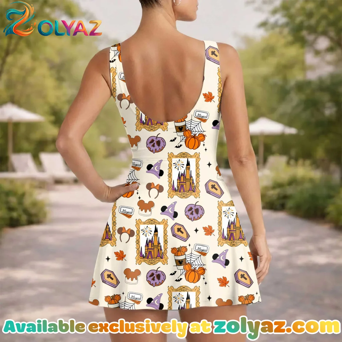 Girls Halloween Mickey Ears Athletic Dress - Tennis Dress Skirt, Family Matching Disney Outfit Girls Halloween Mickey Ears Athletic Dress - Tennis Dress Skirt, Family Matching Disney Outfit