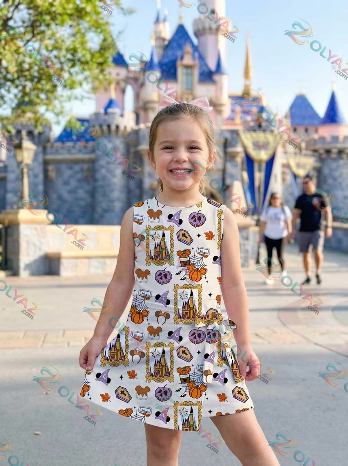 Girls Halloween Mickey Ears Athletic Dress - Tennis Dress Skirt, Family Matching Disney Outfit Girls Halloween Mickey Ears Athletic Dress - Tennis Dress Skirt, Family Matching Disney Outfit