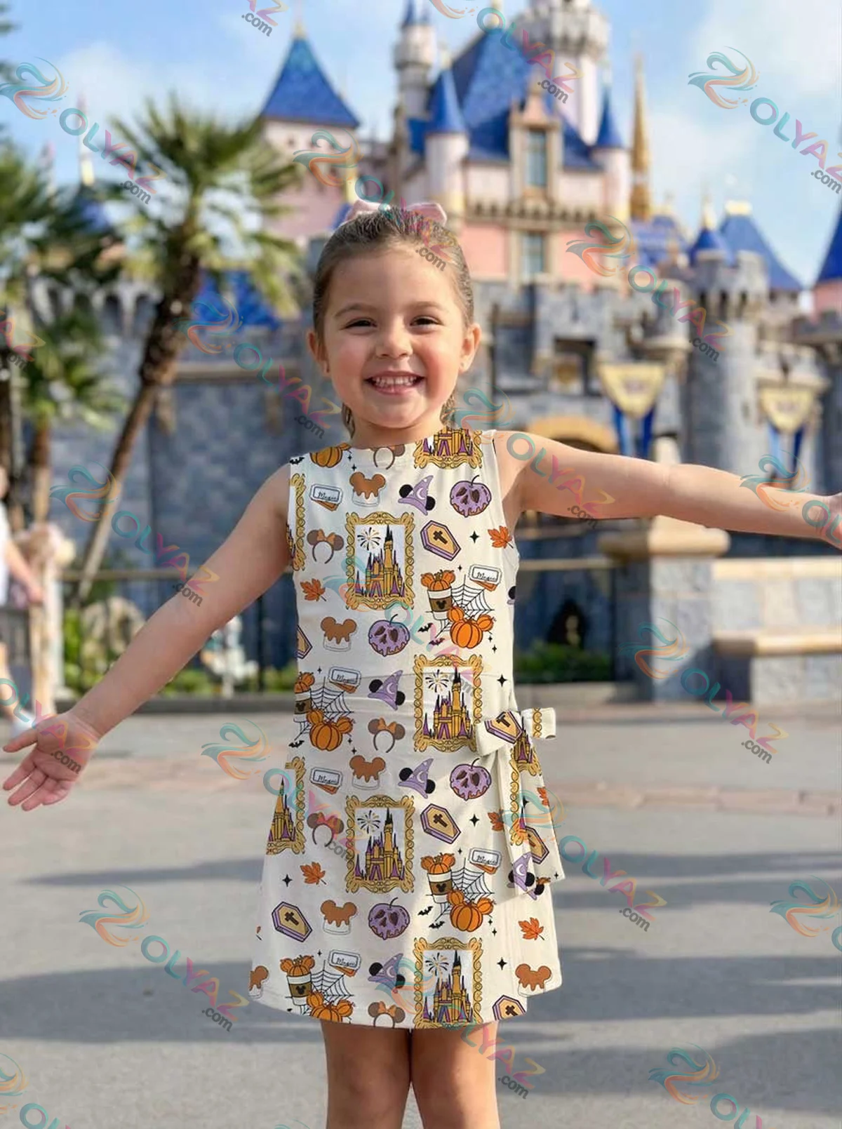 Girls Halloween Mickey Ears Athletic Dress - Tennis Dress Skirt, Family Matching Disney Outfit Girls Halloween Mickey Ears Athletic Dress - Tennis Dress Skirt, Family Matching Disney Outfit
