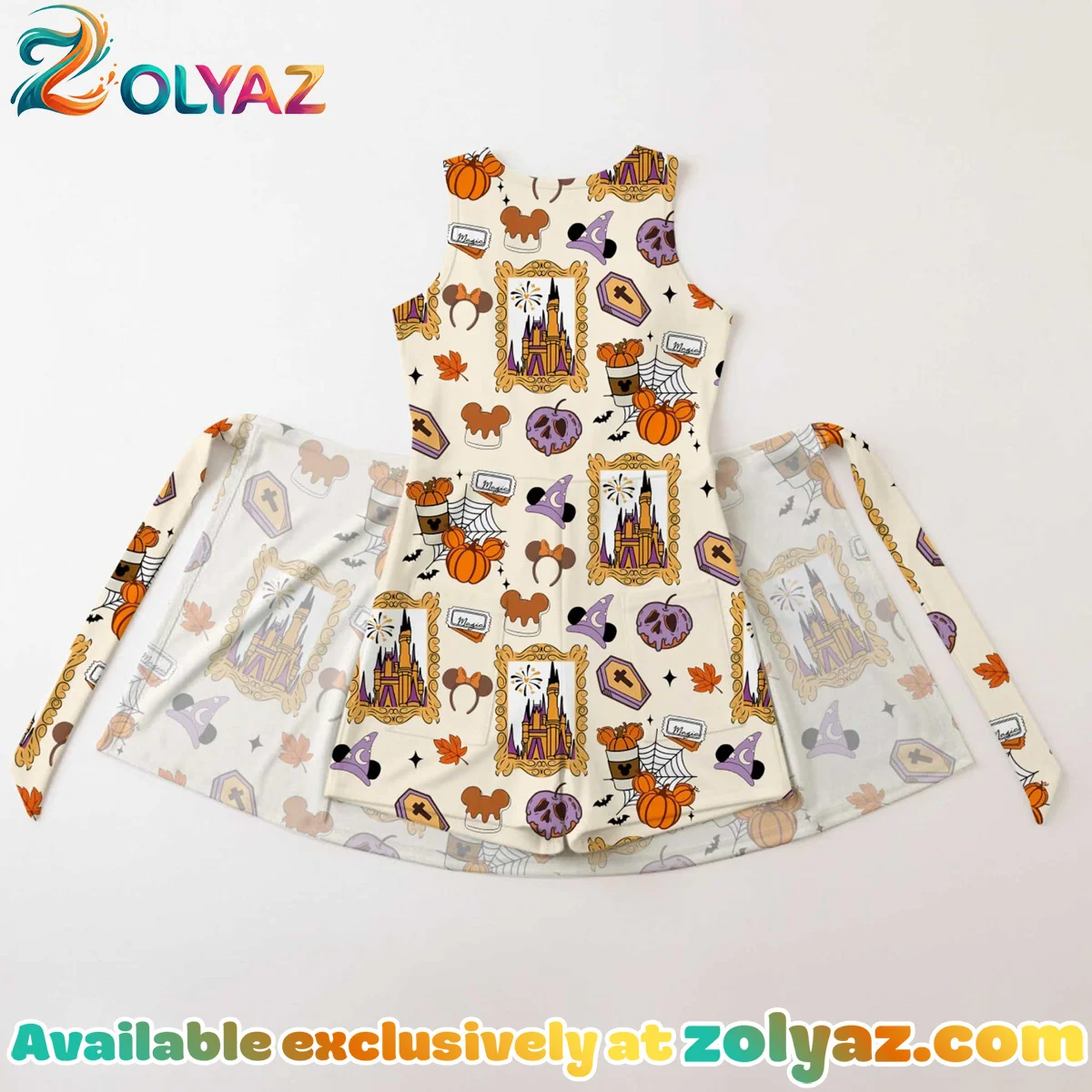 Girls Halloween Mickey Ears Athletic Dress - Tennis Dress Skirt, Family Matching Disney Outfit Girls Halloween Mickey Ears Athletic Dress - Tennis Dress Skirt, Family Matching Disney Outfit