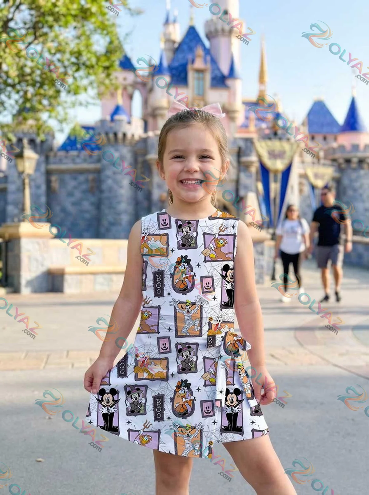 Girls Halloween Mickey Friends Athletic Dress - Tennis Dress Skirt, Family Matching Disney Outfit Girls Halloween Mickey Friends Athletic Dress - Tennis Dress Skirt, Family Matching Disney Outfit