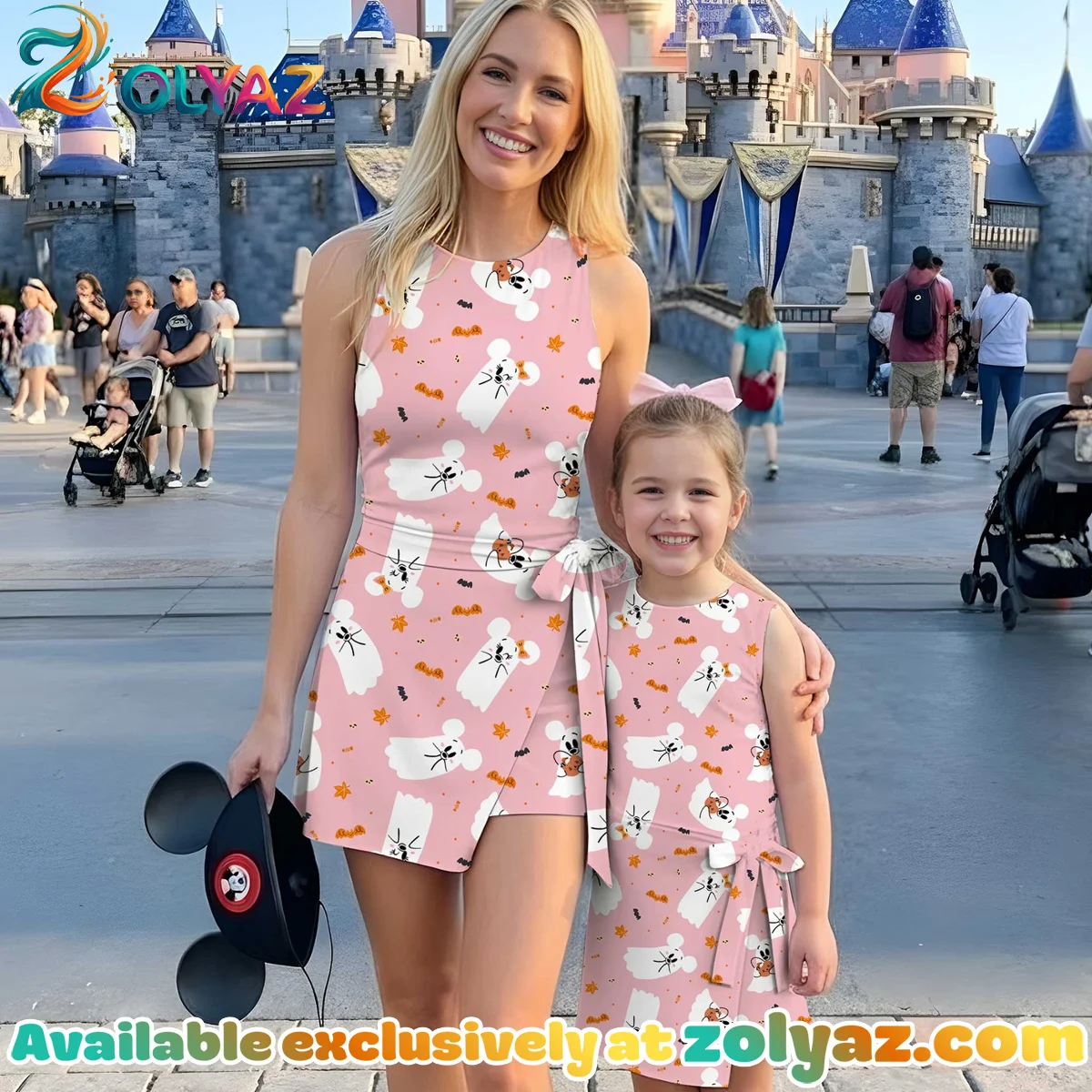 Girls Halloween Mickey Friends Athletic Dress - Tennis Dress Skirt, Family Matching Disney Outfit
