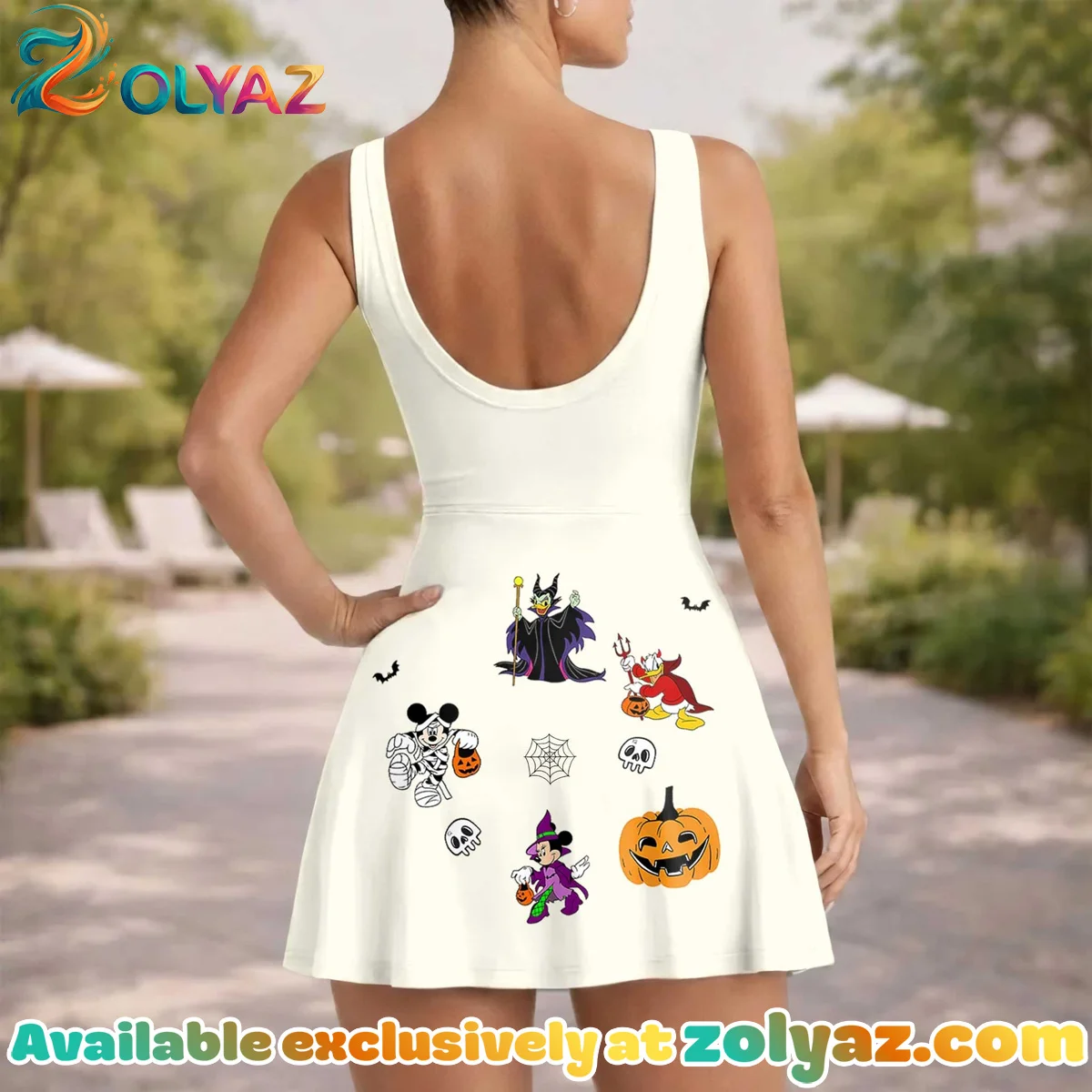 Girls Halloween Mickey Friends Athletic Dress - Tennis Dress Skirt, Family Matching Disney Outfit Girls Halloween Mickey Friends Athletic Dress - Tennis Dress Skirt, Family Matching Disney Outfit