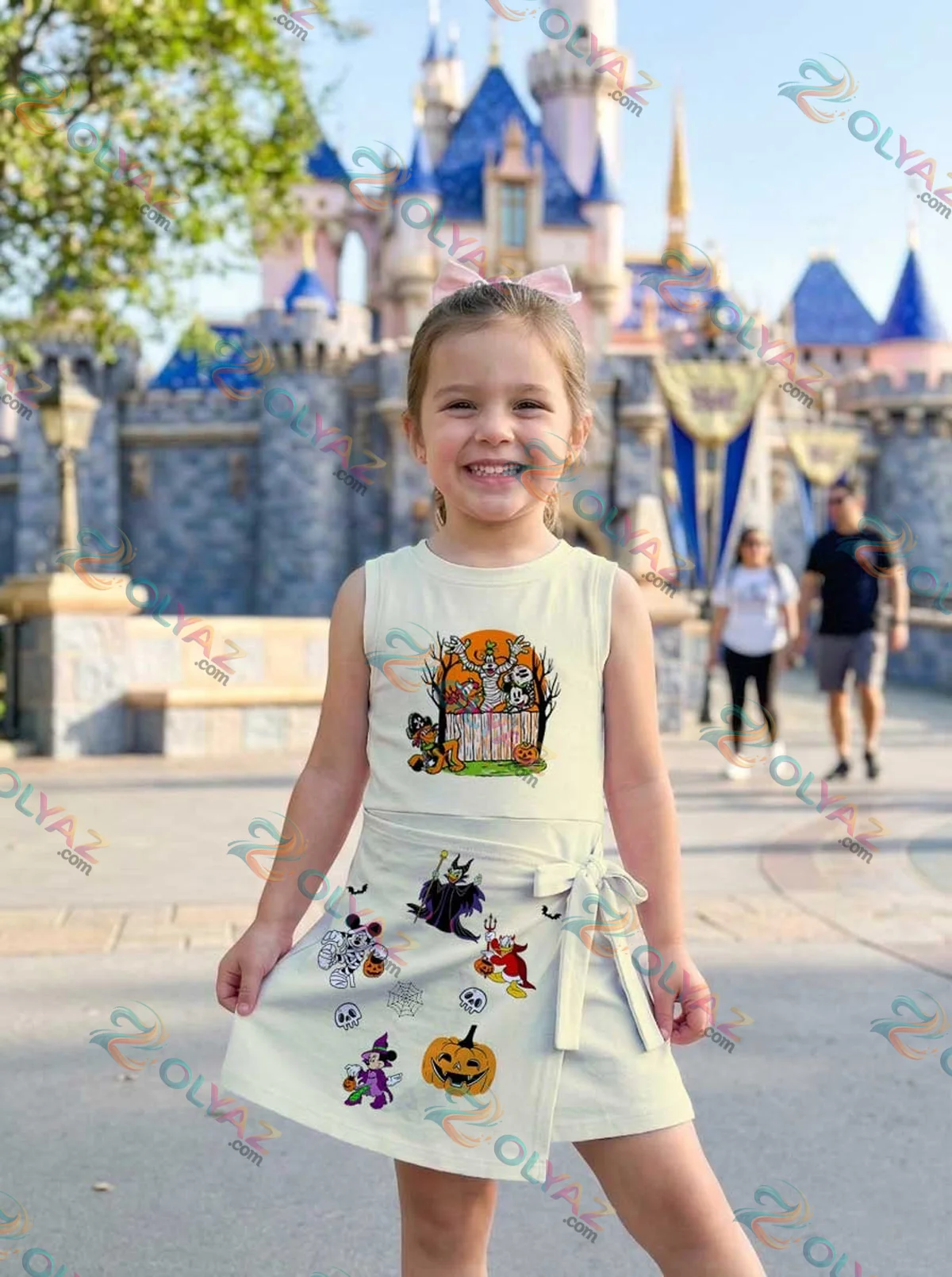 Girls Halloween Mickey Friends Athletic Dress - Tennis Dress Skirt, Family Matching Disney Outfit Girls Halloween Mickey Friends Athletic Dress - Tennis Dress Skirt, Family Matching Disney Outfit