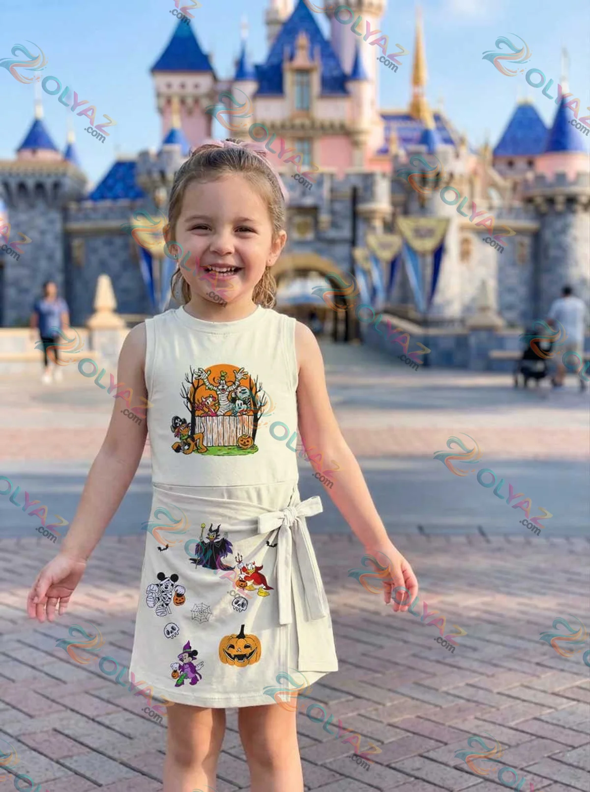 Girls Halloween Mickey Friends Athletic Dress - Tennis Dress Skirt, Family Matching Disney Outfit Girls Halloween Mickey Friends Athletic Dress - Tennis Dress Skirt, Family Matching Disney Outfit
