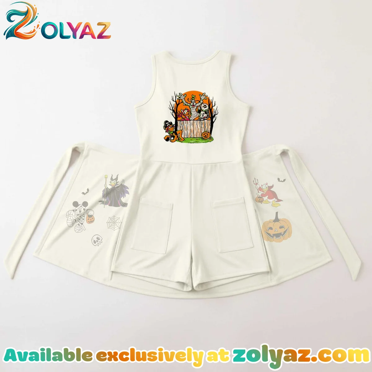 Girls Halloween Mickey Friends Athletic Dress - Tennis Dress Skirt, Family Matching Disney Outfit Girls Halloween Mickey Friends Athletic Dress - Tennis Dress Skirt, Family Matching Disney Outfit