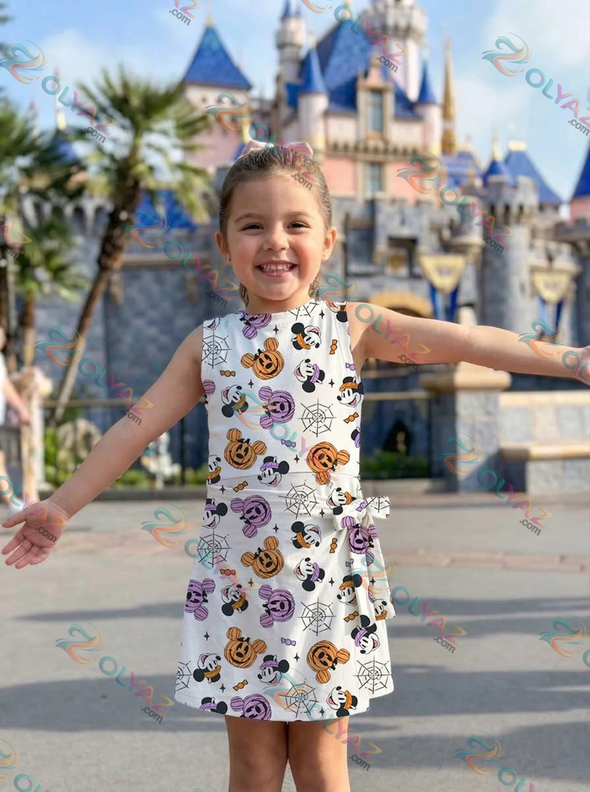 Girls Halloween Mickey Minnie Athletic Dress - Tennis Dress Skirt, Family Matching Disney Outfit Girls Halloween Mickey Minnie Athletic Dress - Tennis Dress Skirt, Family Matching Disney Outfit