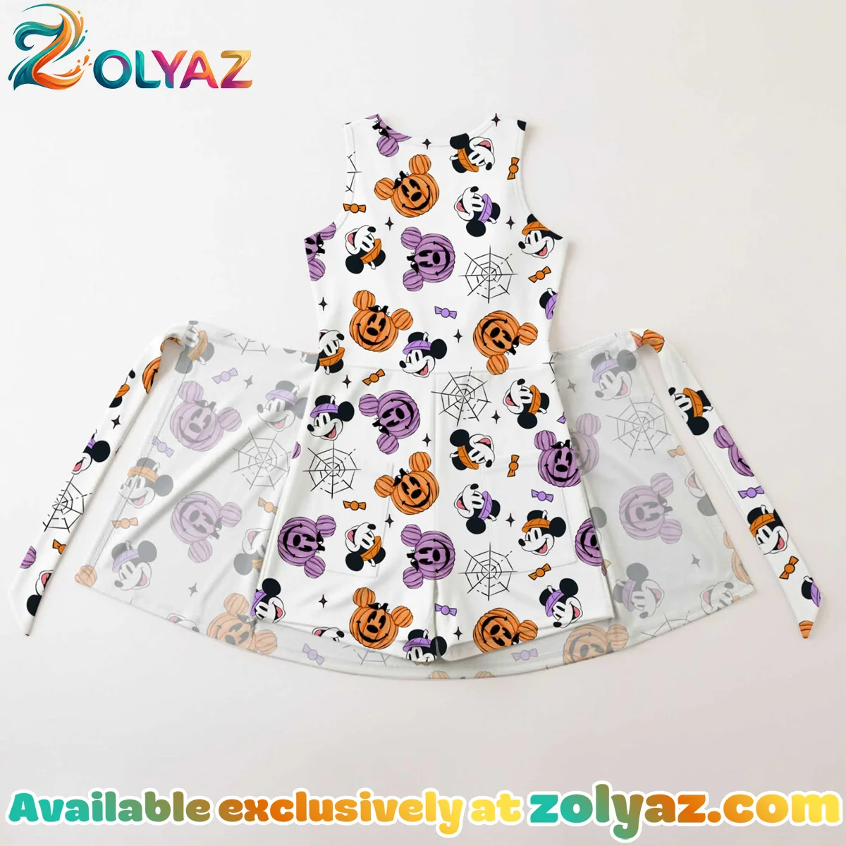 Girls Halloween Mickey Minnie Athletic Dress - Tennis Dress Skirt, Family Matching Disney Outfit Girls Halloween Mickey Minnie Athletic Dress - Tennis Dress Skirt, Family Matching Disney Outfit