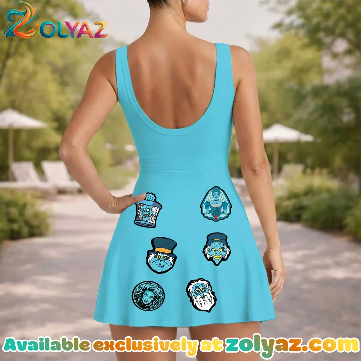 Girls Haunted Mansion Athletic Dress - Tennis Dress Skirt, Family Matching Disney Outfit Girls Haunted Mansion Athletic Dress - Tennis Dress Skirt, Family Matching Disney Outfit