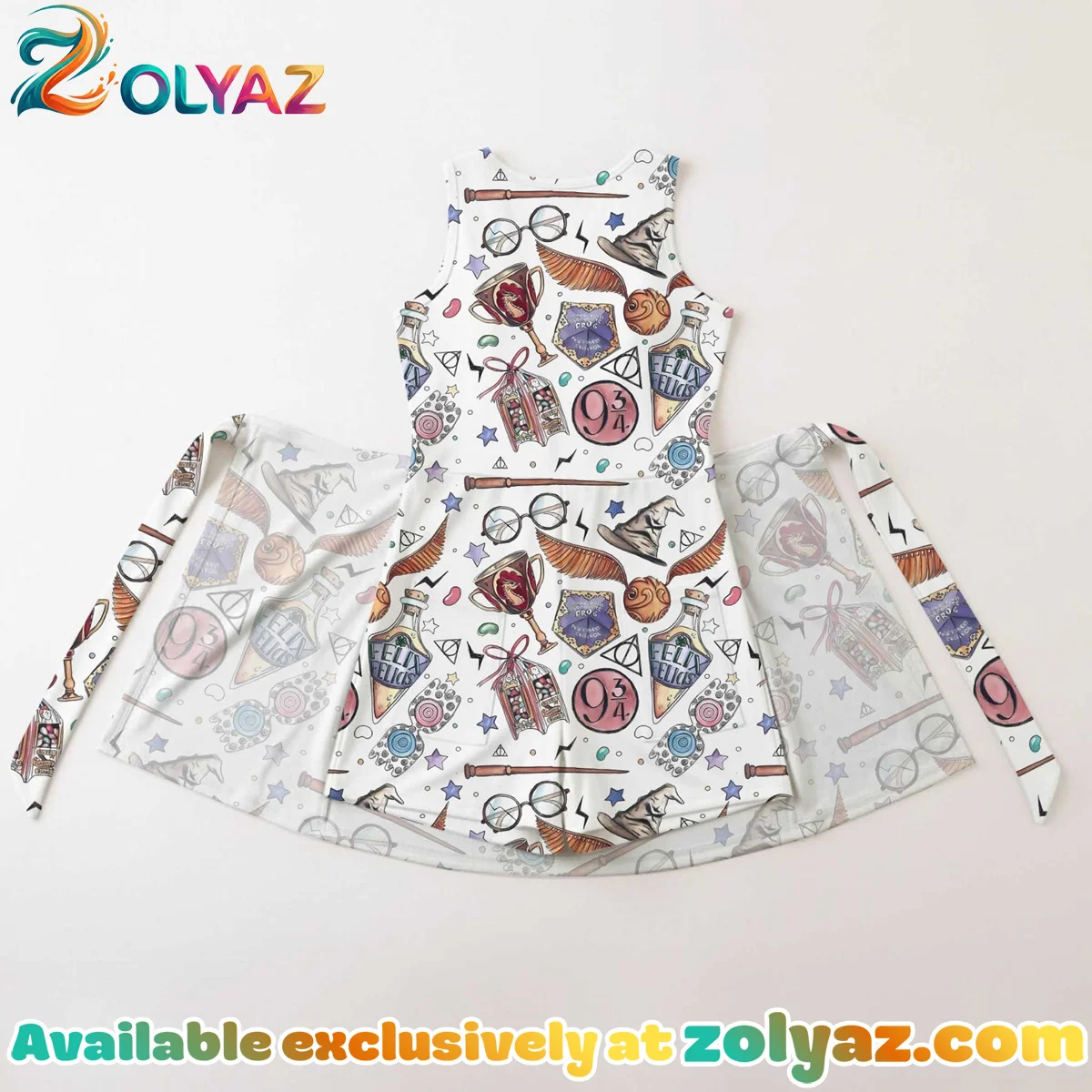 Girls Hogwarts Magic Athletic Dress - Tennis Dress Skirt, Family Matching Harry Potter Outfit Girls Hogwarts Magic Athletic Dress - Tennis Dress Skirt, Family Matching Harry Potter Outfit