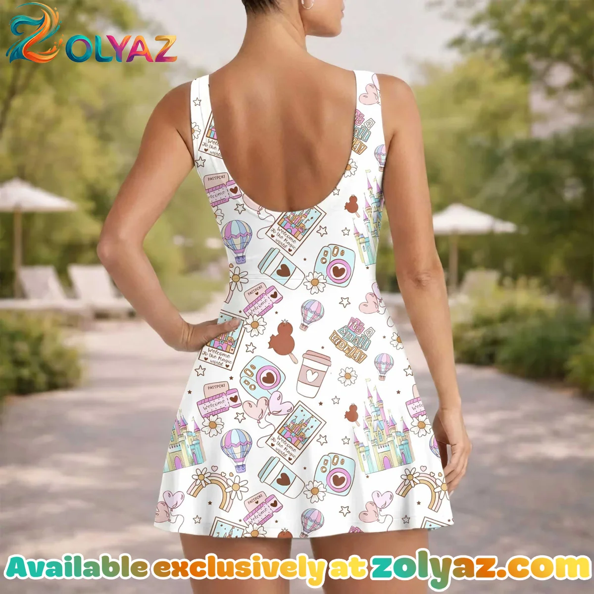 Girls Magical Disney Vacation Athletic Dress - Tennis Dress Skirt, Family Matching Outfit Girls Magical Disney Vacation Athletic Dress - Tennis Dress Skirt, Family Matching Outfit