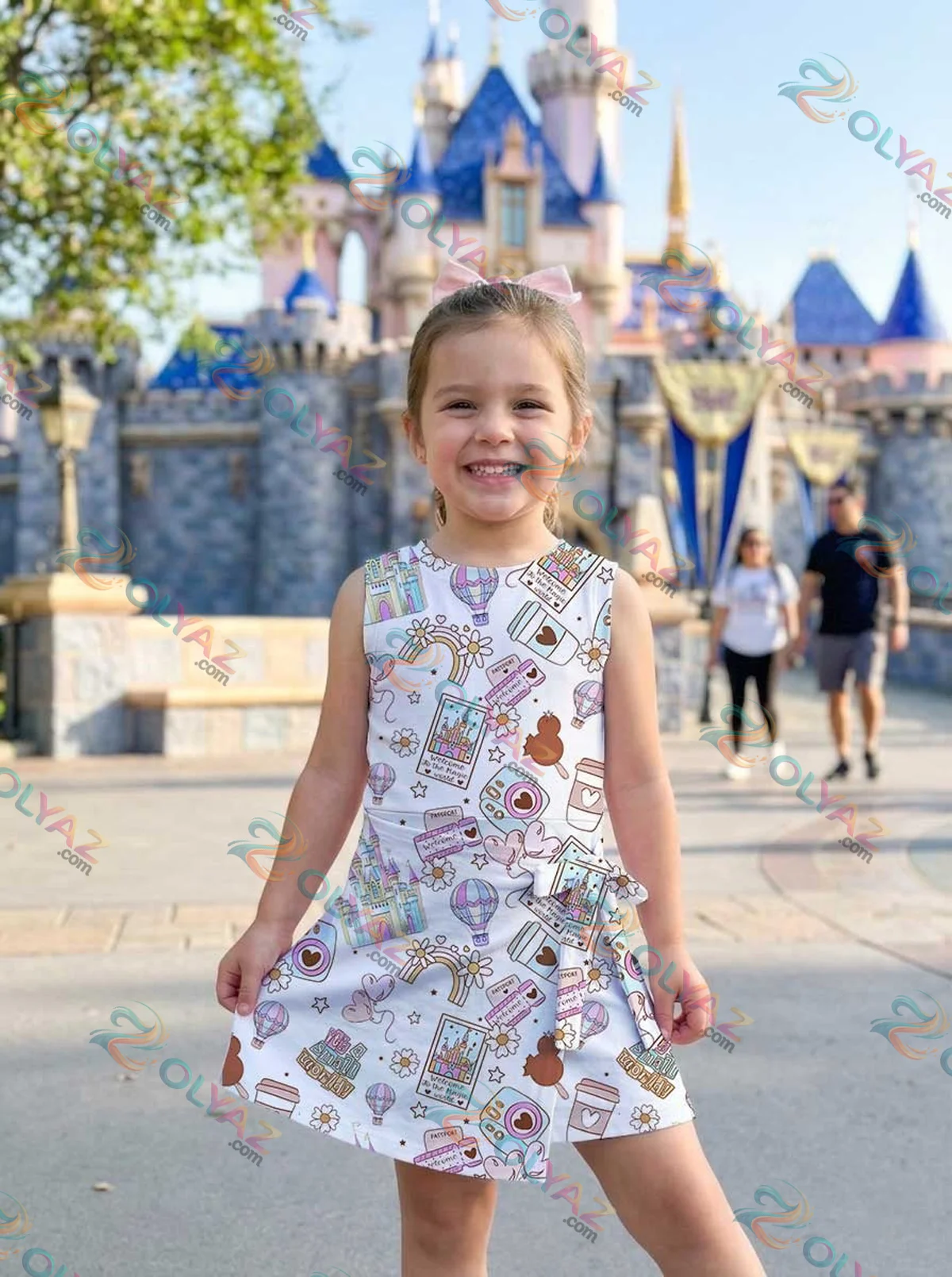 Girls Magical Disney Vacation Athletic Dress - Tennis Dress Skirt, Family Matching Outfit Girls Magical Disney Vacation Athletic Dress - Tennis Dress Skirt, Family Matching Outfit